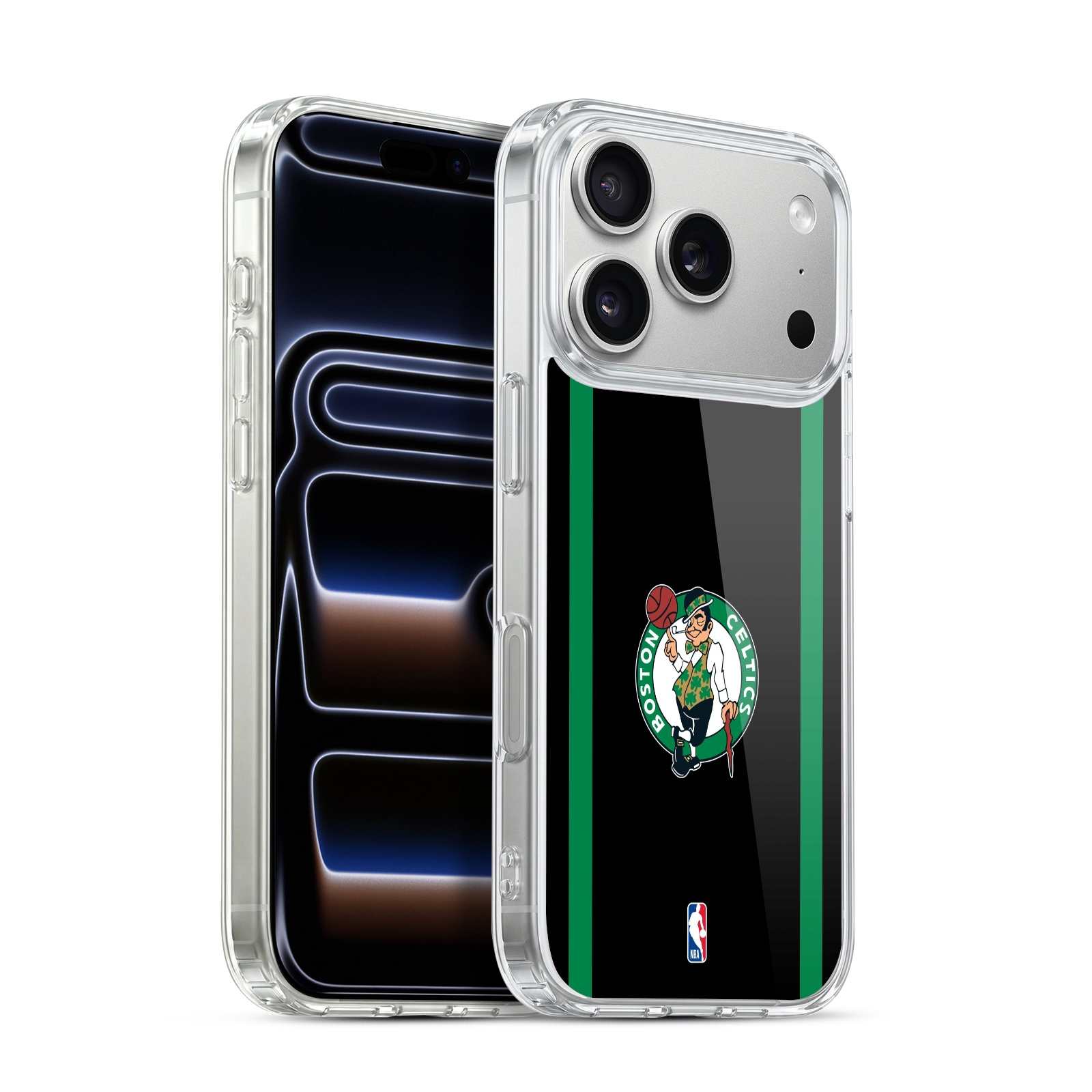 Black Green Design Hybrid MagSafe Case for iPhone 17 Pro