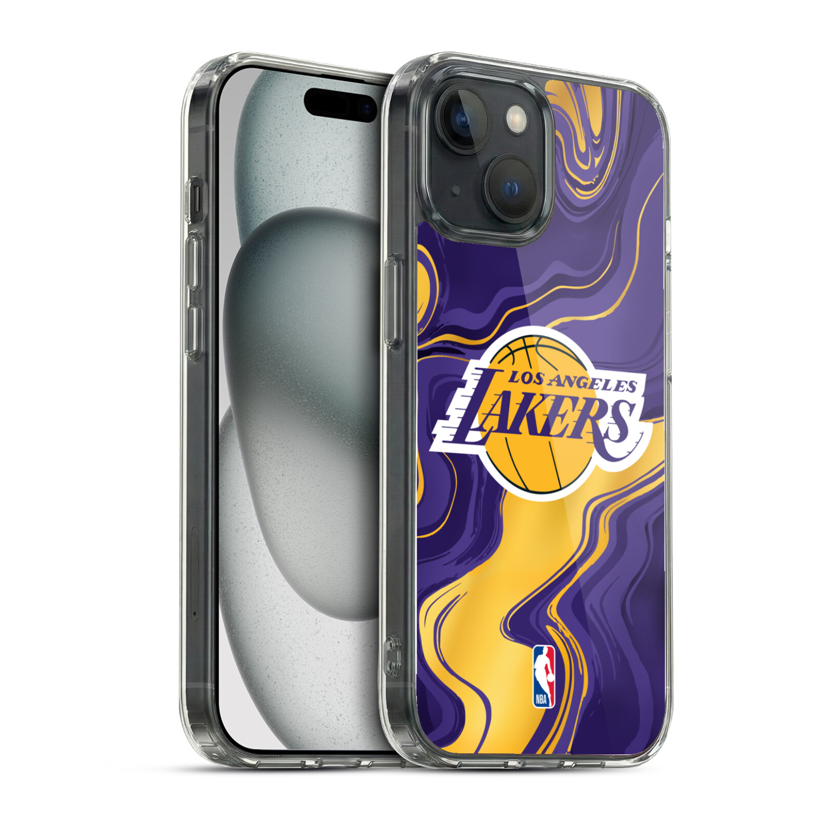 Marble Agates Hybrid MagSafe Case for iPhone 15