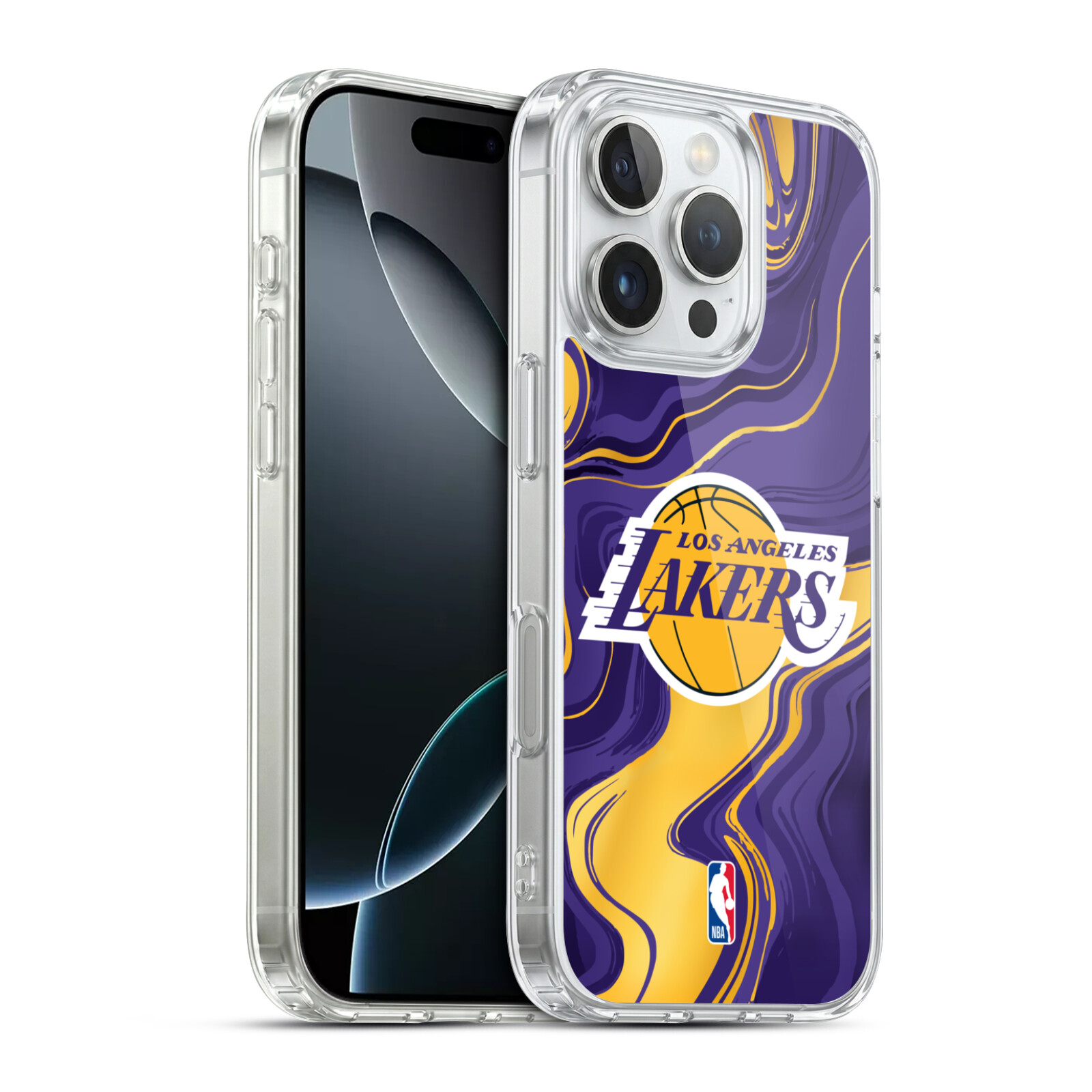 Marble Agates Hybrid MagSafe Case for iPhone 16 Pro