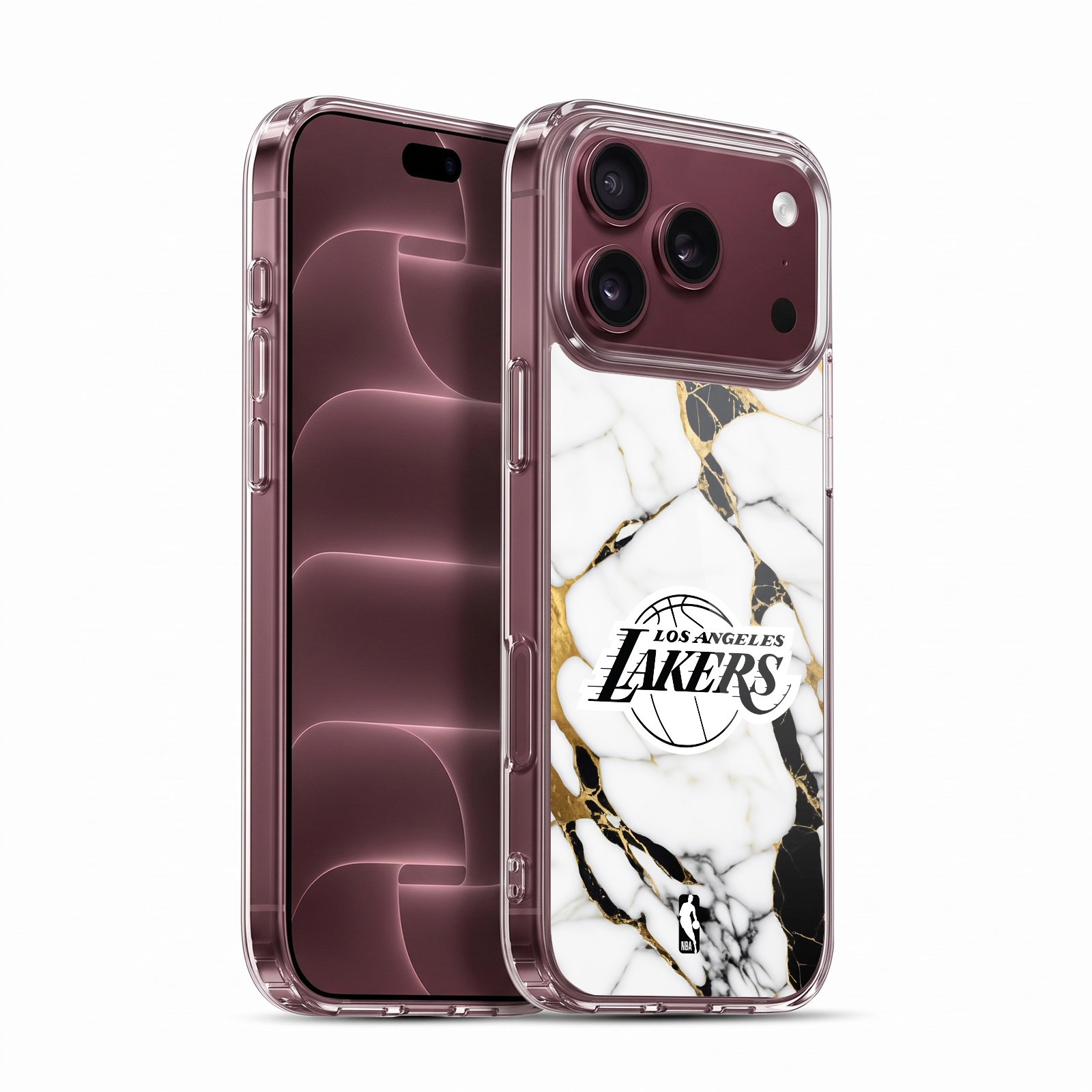 White Marble Hybrid MagSafe Case for iPhone 18 Pro Max