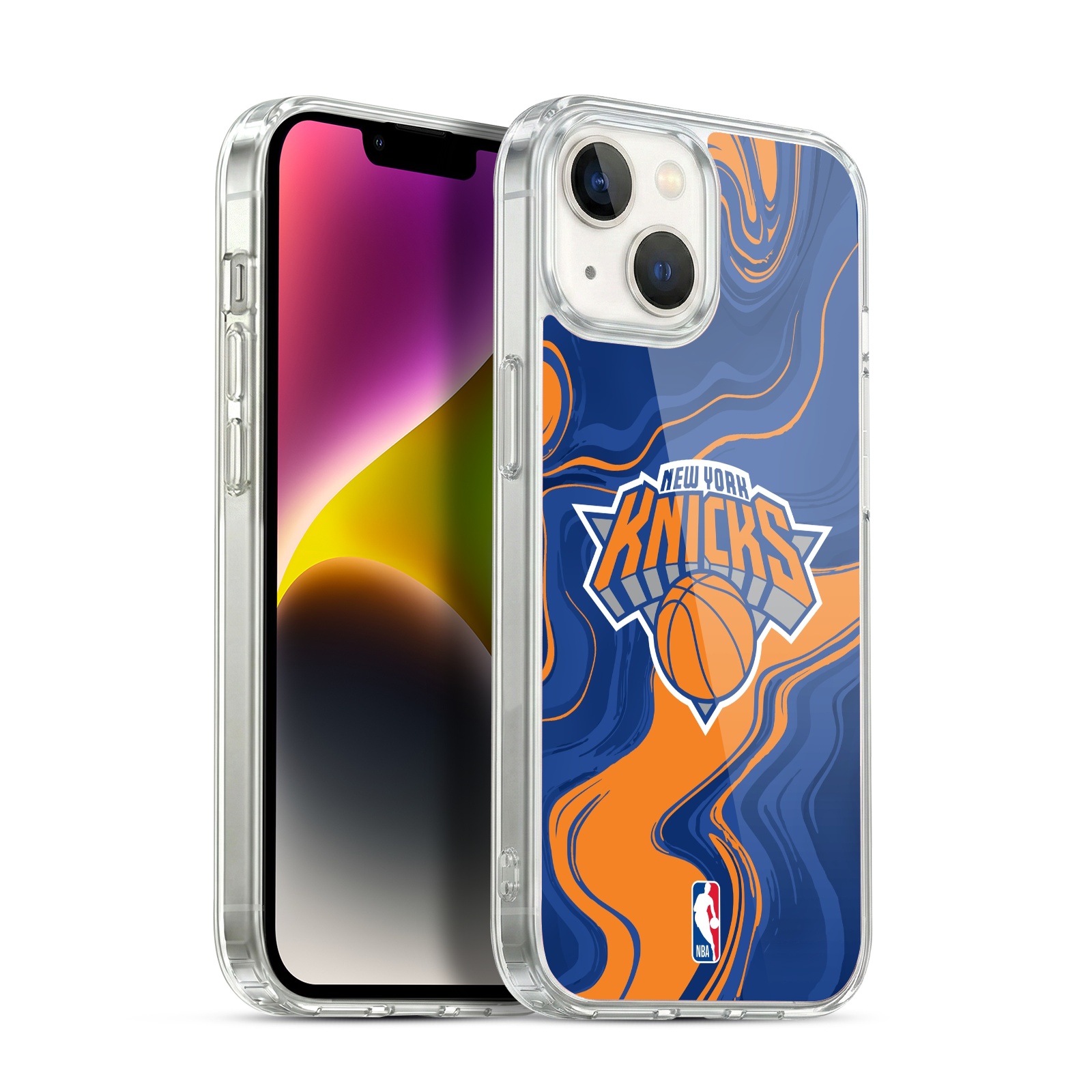 Marble Agates Hybrid MagSafe Case for iPhone 14