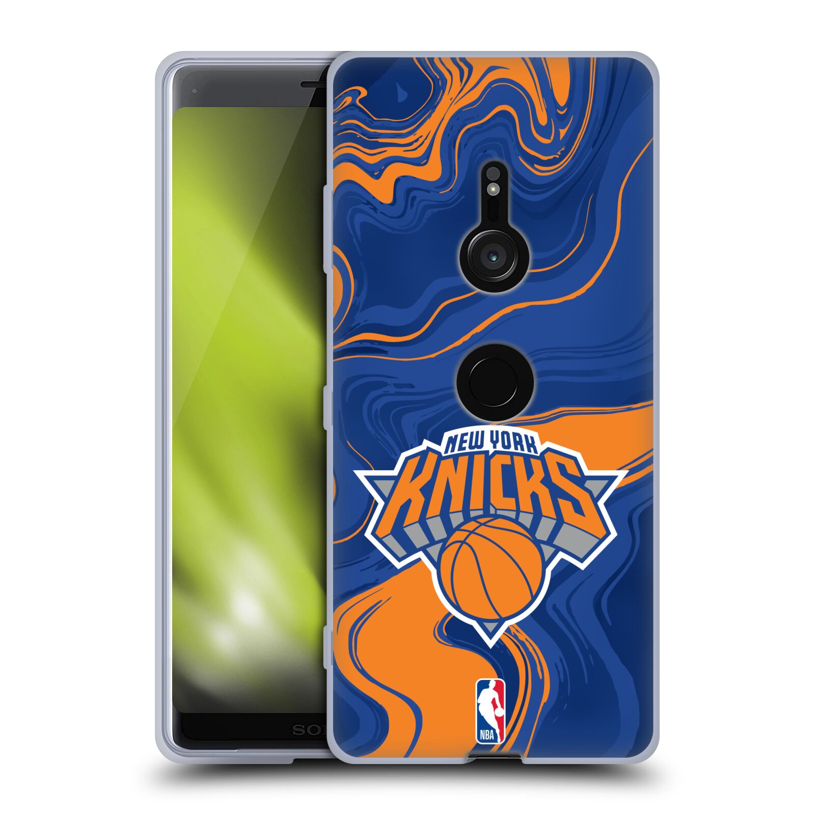 CUSTODIA GEL UFFICIALE NBA NEW YORK KNICKS PER TELEFONI SONY 1 - Foto 13 di 21