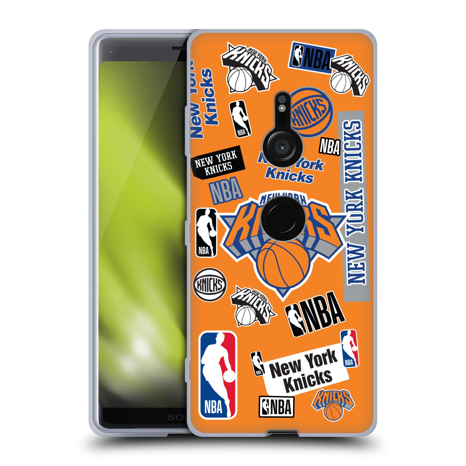 CUSTODIA GEL UFFICIALE NBA NEW YORK KNICKS PER TELEFONI SONY 1 - Foto 17 di 21