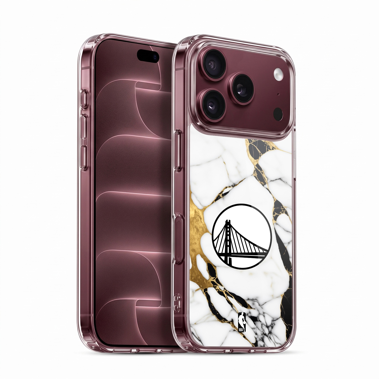 White Marble Hybrid MagSafe Case for iPhone 18 Pro