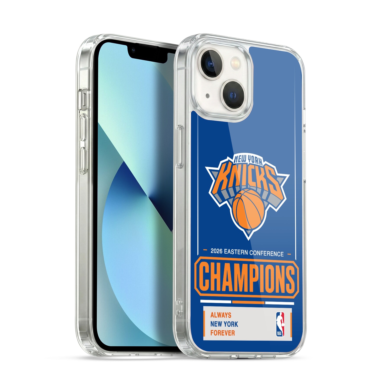New York Knicks Stripes Hybrid MagSafe Case for iPhone 13