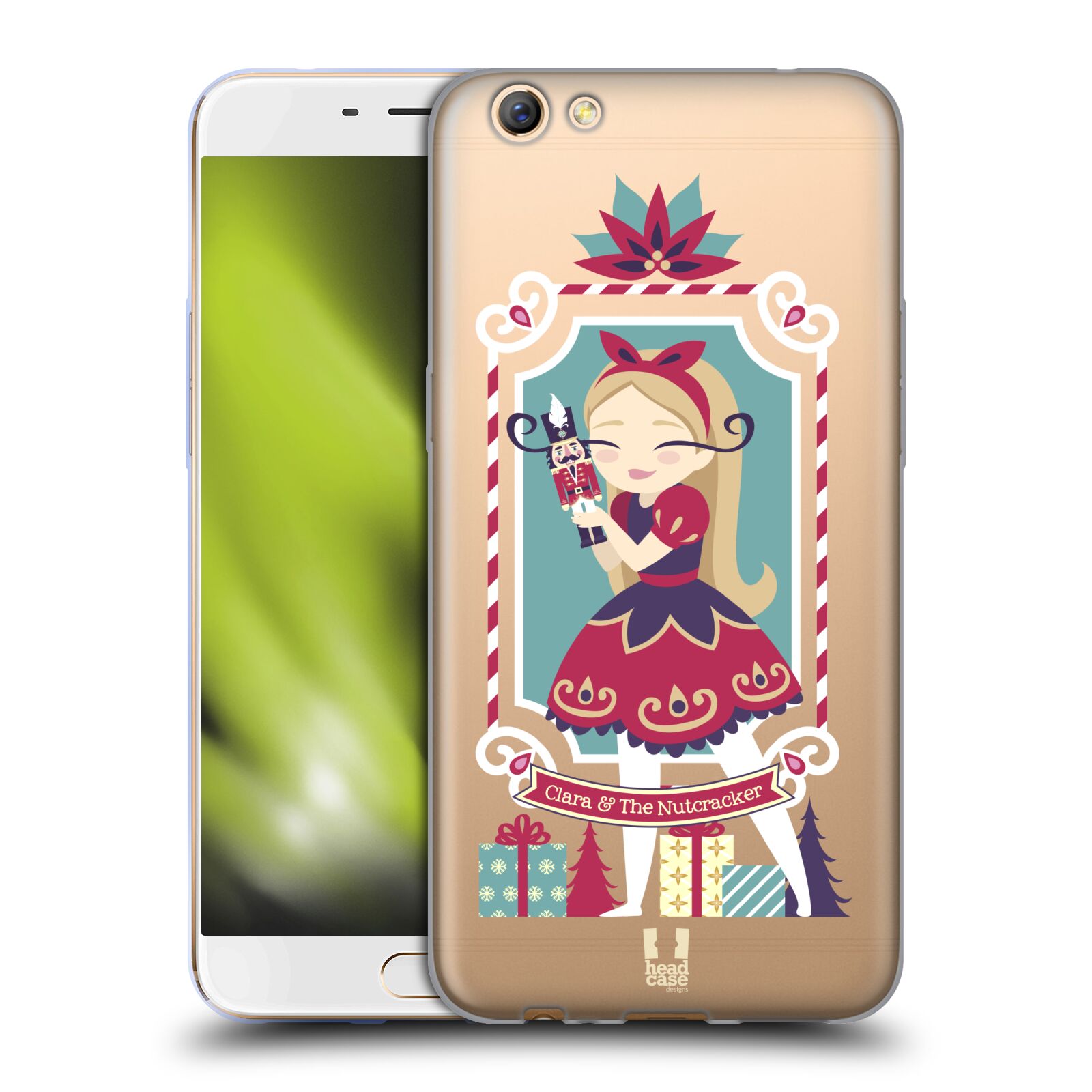 FUNDA HEAD CASE DESIGNS CON DIBUJO DE NAVIDAD SUAVE PARA TELÉFONOS OPPO - Imagen 8 de 10