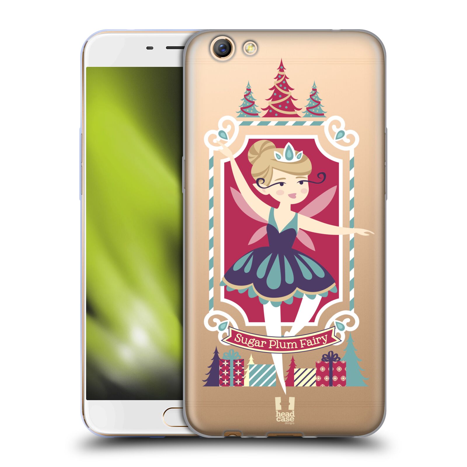 FUNDA HEAD CASE DESIGNS CON DIBUJO DE NAVIDAD SUAVE PARA TELÉFONOS OPPO - Imagen 9 de 10