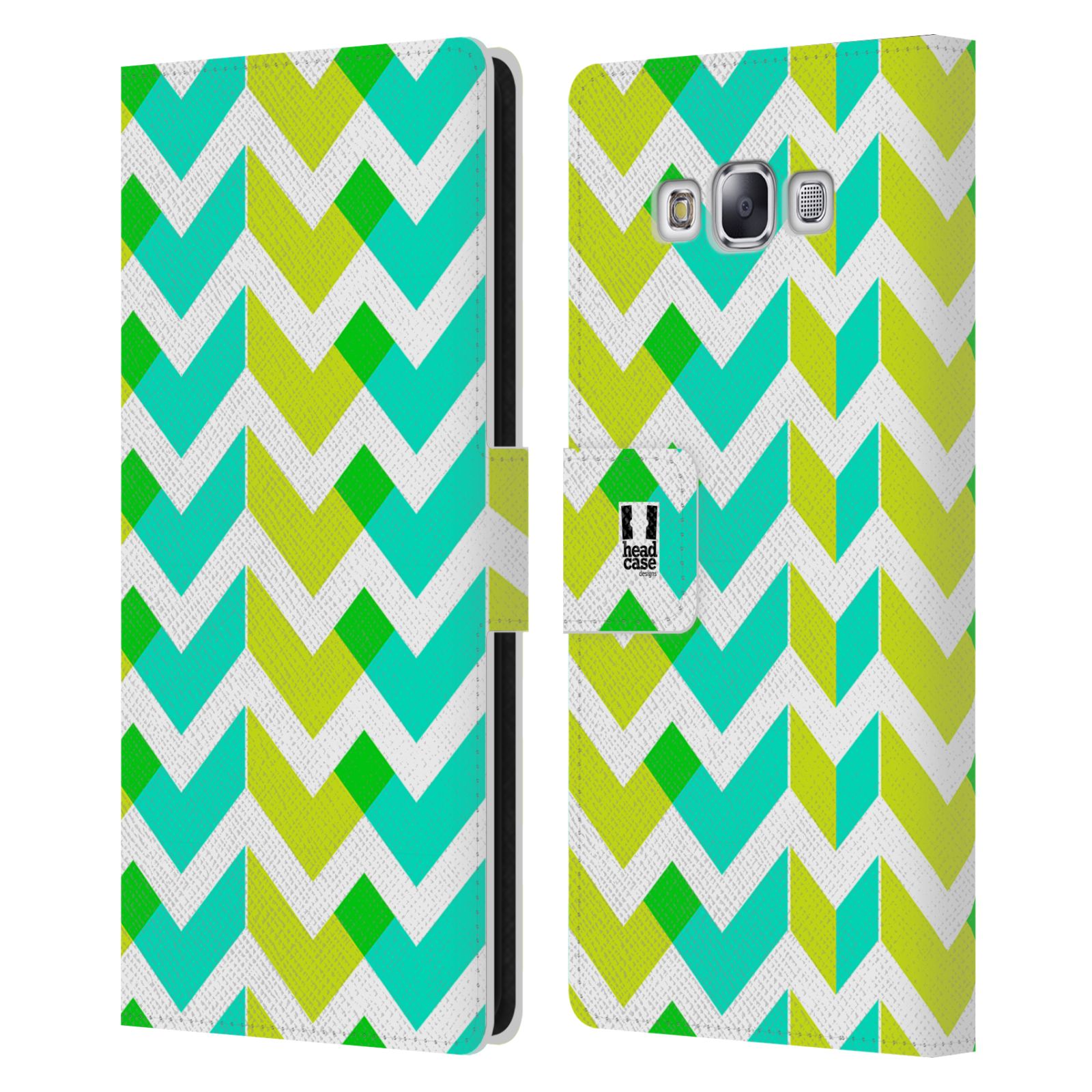 HEAD CASE DESIGNS NEON ZIGZAG LEATHER BOOK WALLET CASE FOR SAMSUNG PHONES 3 - Picture 9 of 18