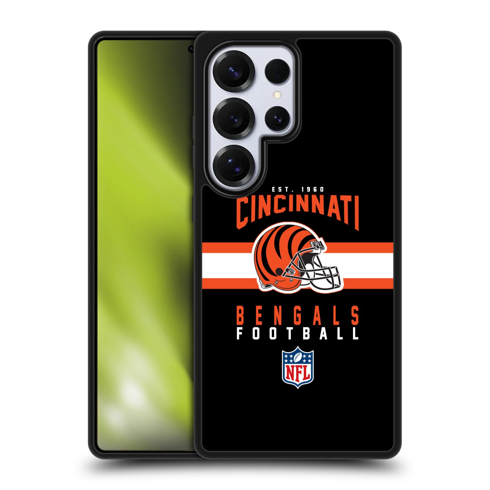 OFFICIAL NFL CINCINNATI BENGALS GRAPHICS GEL ARMOUR CASE FOR SAMSUNG PHONES 1