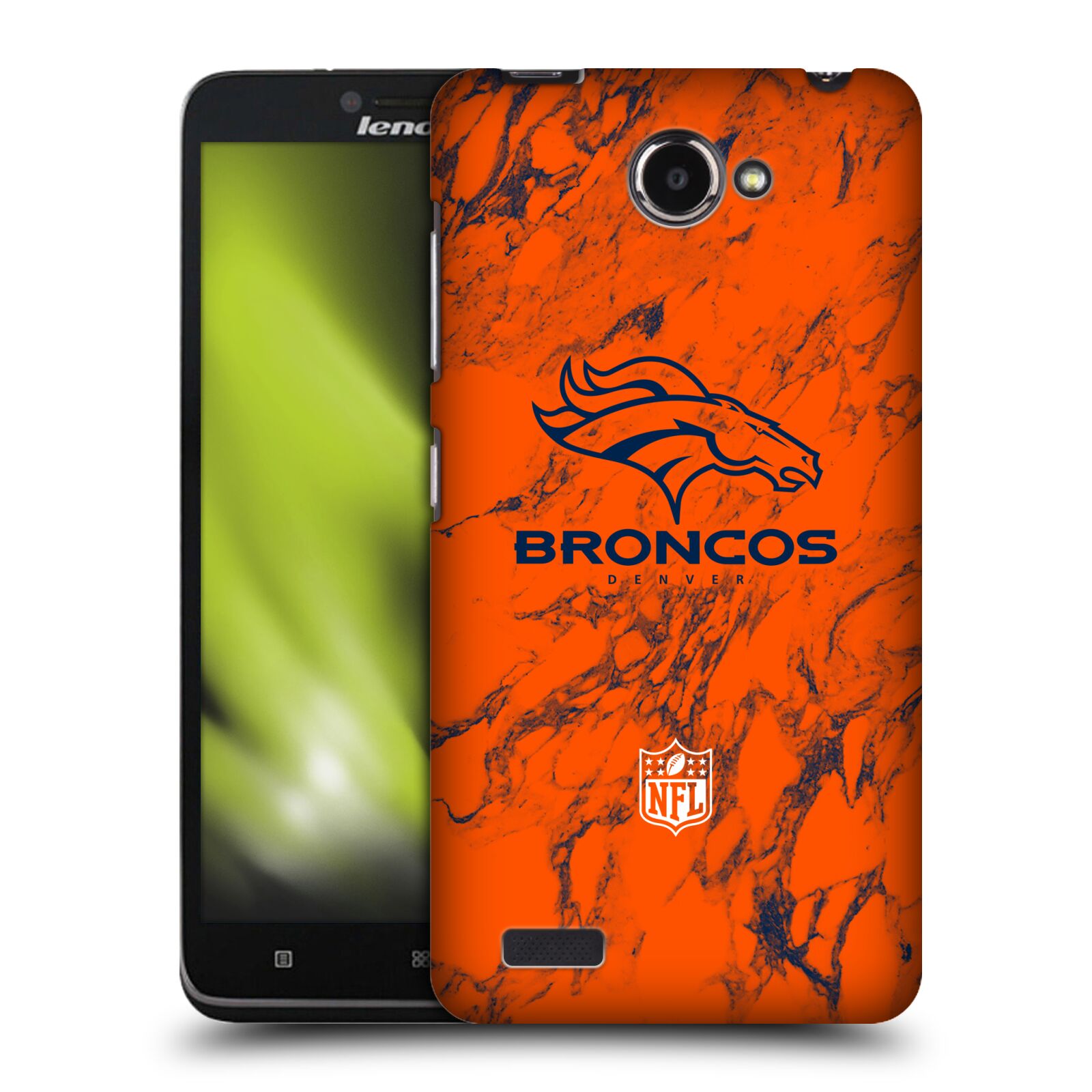 FUNDA TRASERA OFICIAL DE GRÁFICOS DENVER BRONCOS DE LA NFL PARA TELÉFONOS LENOVO - Imagen 8 de 11