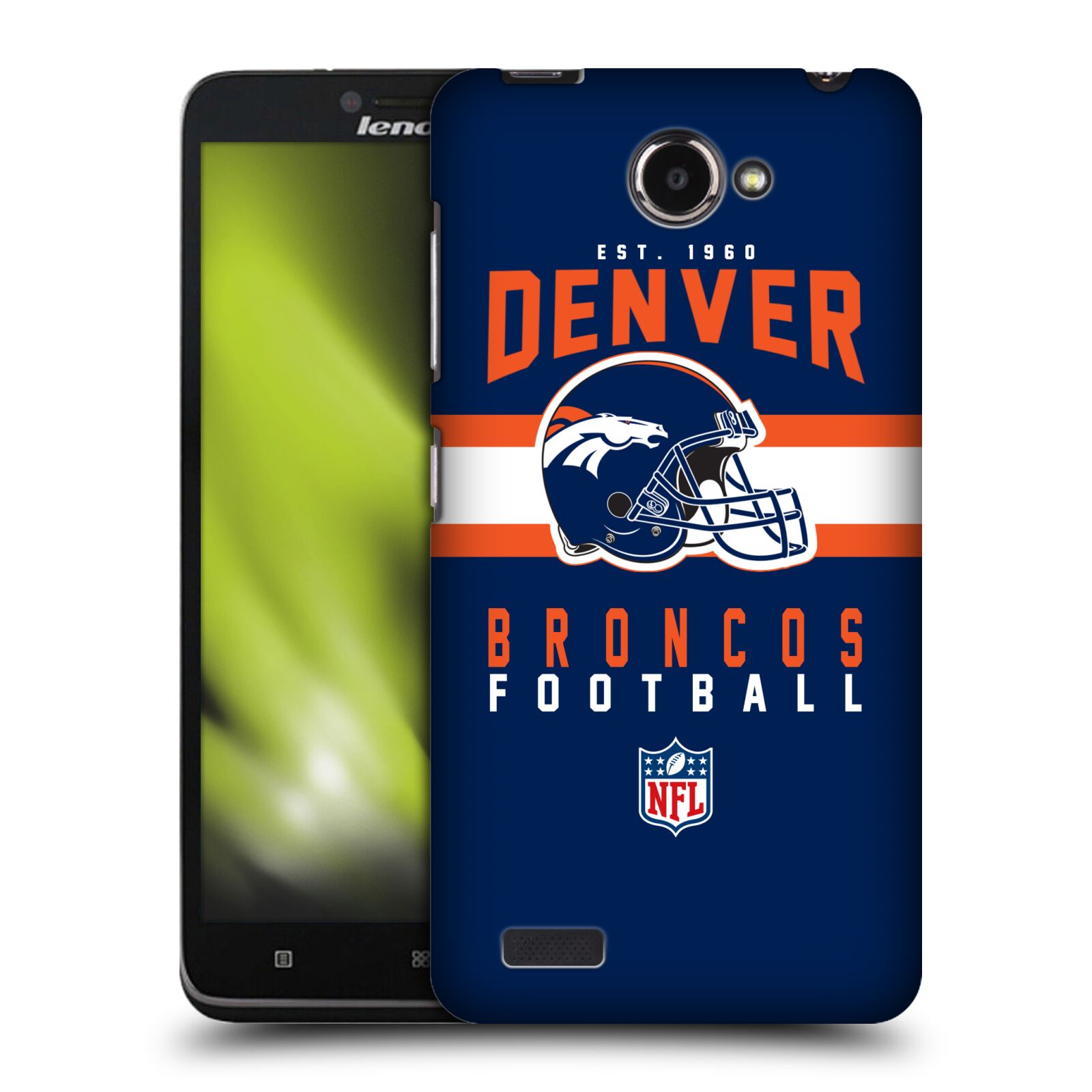 FUNDA TRASERA OFICIAL DE GRÁFICOS DENVER BRONCOS DE LA NFL PARA TELÉFONOS LENOVO - Imagen 11 de 11
