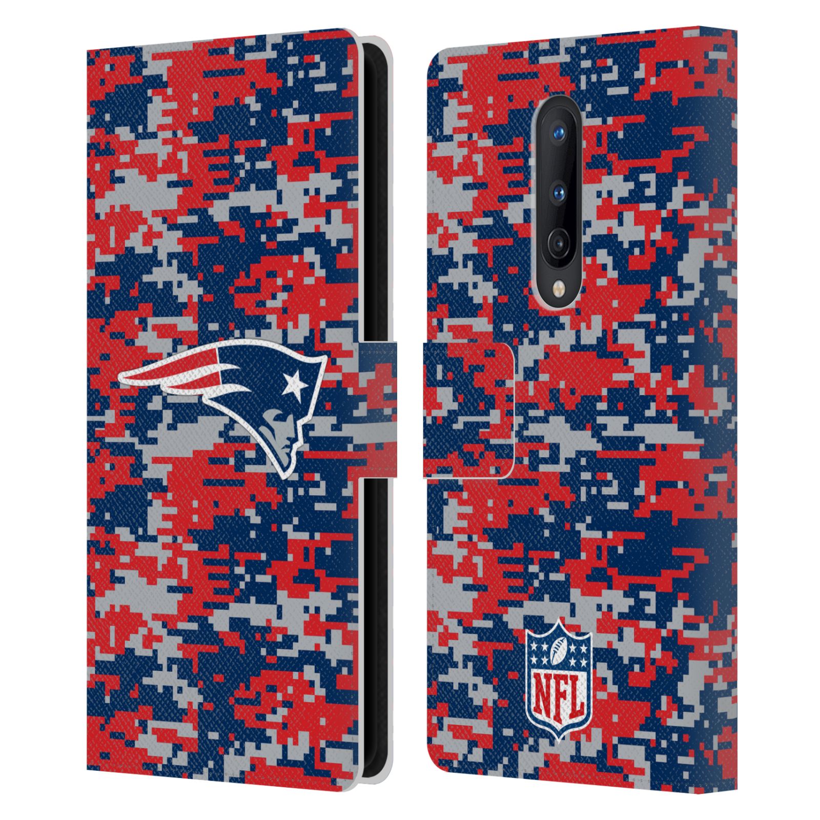 OFFICIAL NFL NEW ENGLAND PATRIOTS GRAPHICS LEATHER BOOK CASE FOR ONEPLUS PHONES - Picture 8 of 10