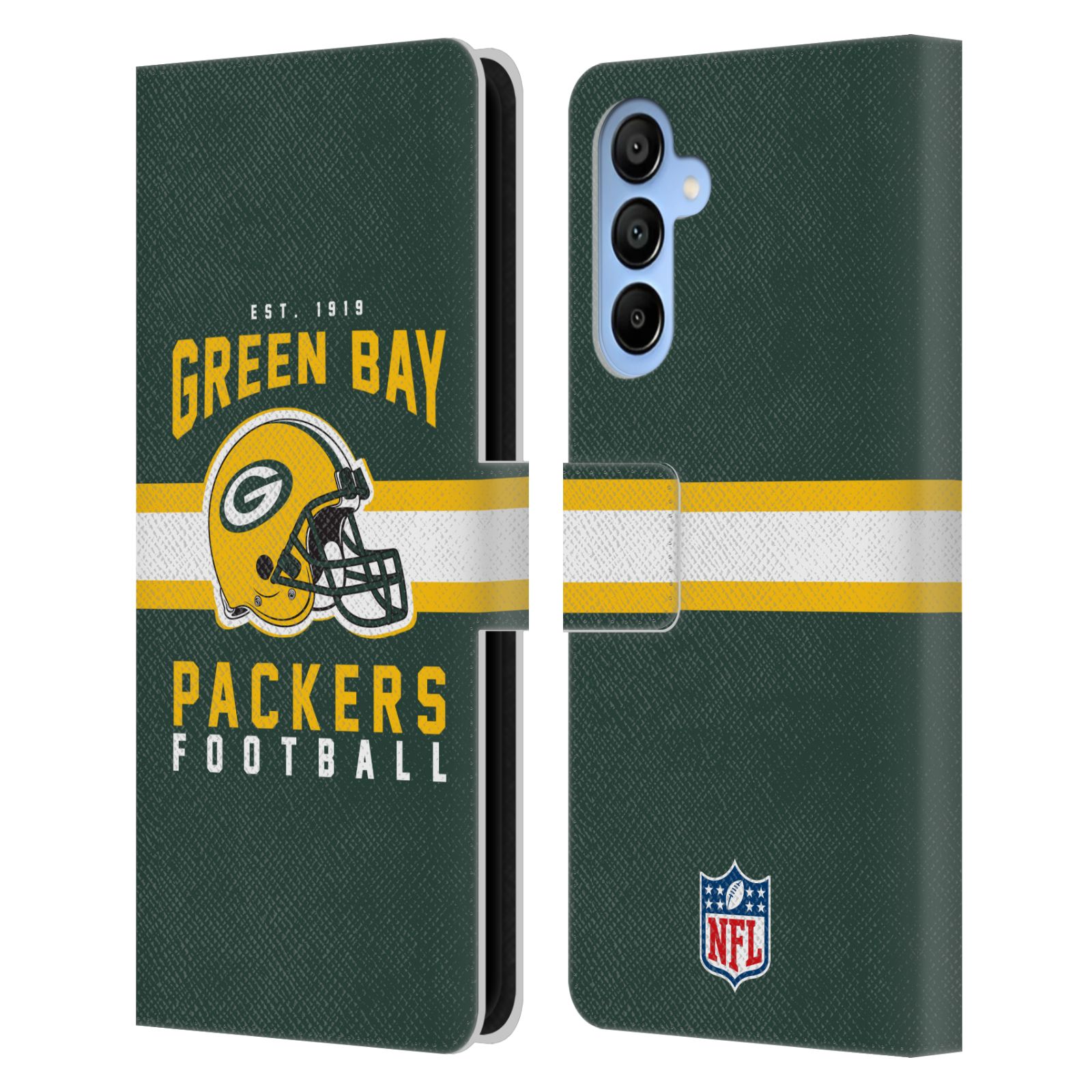 Helmet Typography Leather Wallet Case for Galaxy A16 5G