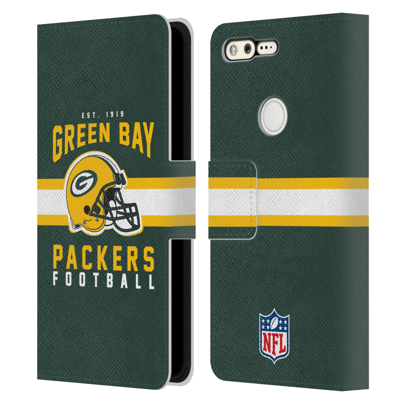 NFL GREEN BAY PACKERS GRAPHICS LEATHER BOOK WALLET CASE COVER FOR GOOGLE PHONES - 第 10/10 張圖片