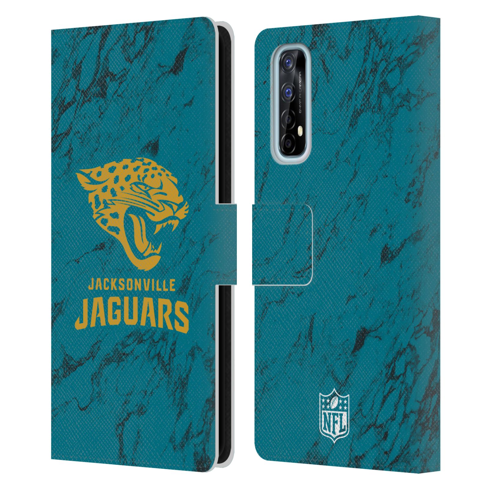 OFFICIAL NFL JACKSONVILLE JAGUARS GRAPHICS LEATHER BOOK CASE FOR REALME PHONES - Bild 7 von 10