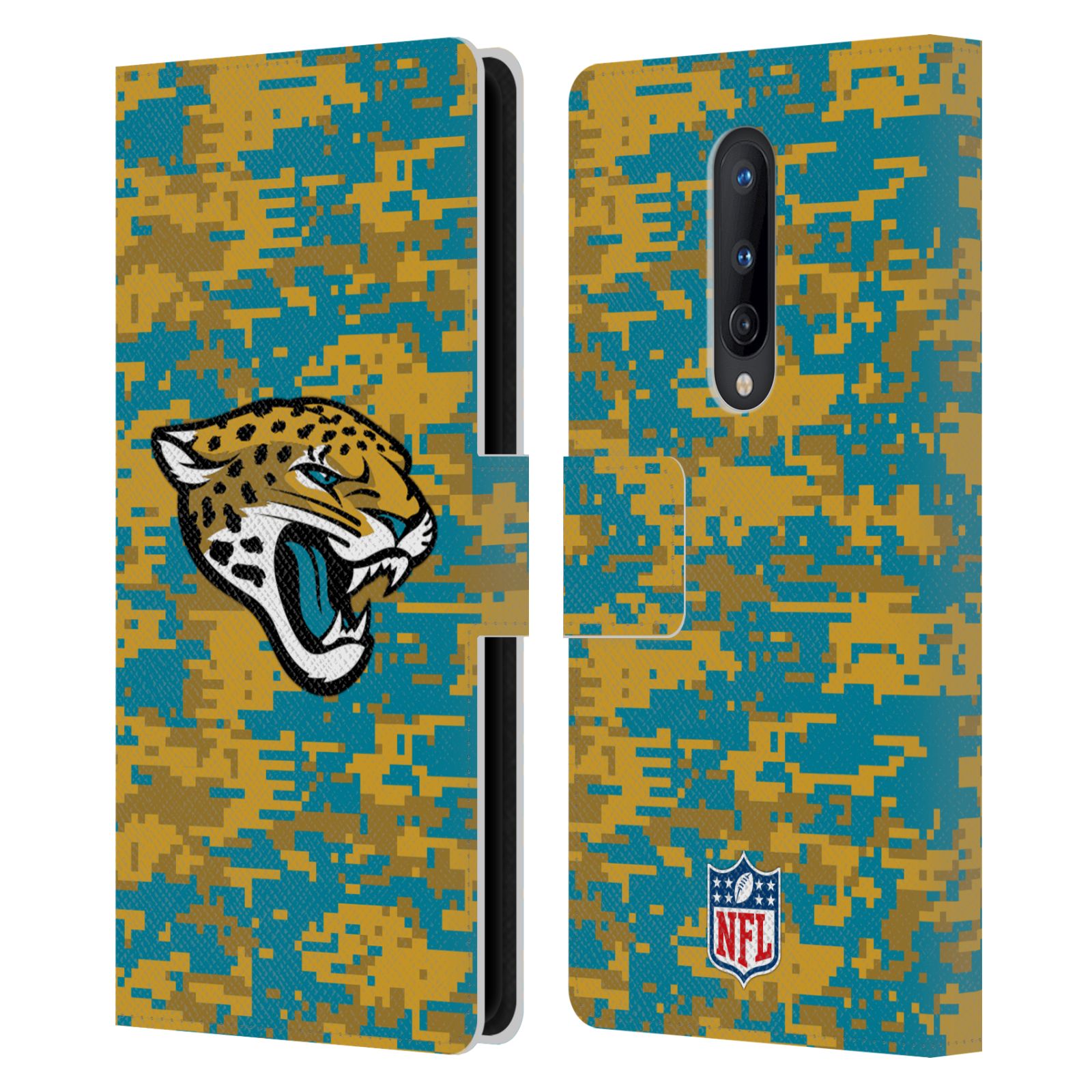 OFFICIAL NFL JACKSONVILLE JAGUARS GRAPHICS LEATHER BOOK CASE FOR ONEPLUS PHONES - Picture 8 of 10