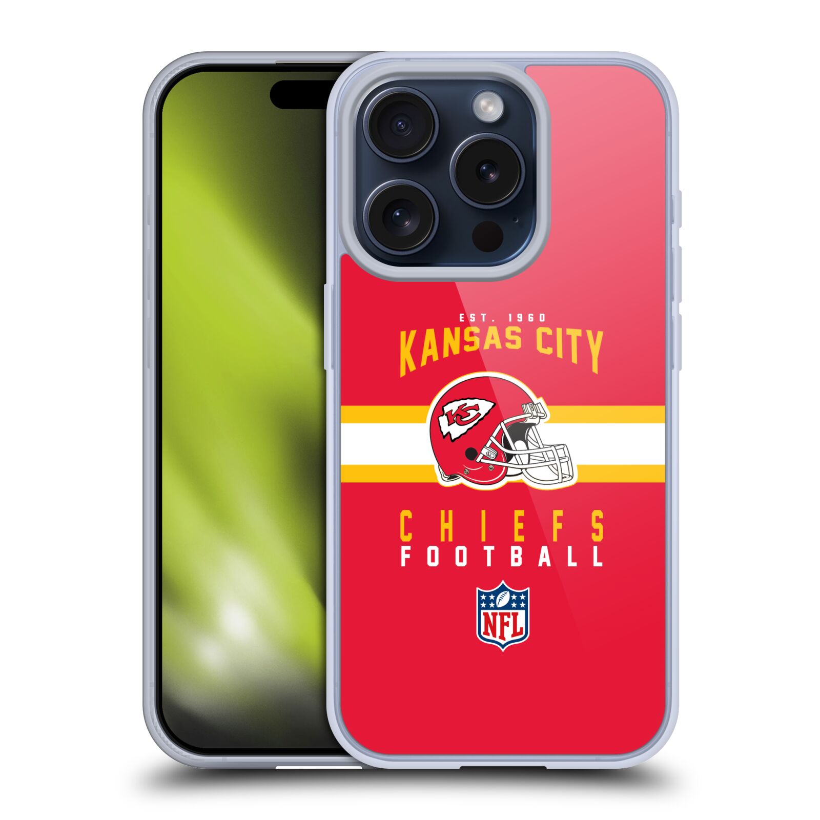 NFL KANSAS CITY CHIEFS GRAPHICS ÉTUI COQUE EN GEL POUR APPLE iPHONE TÉLÉPHONES - Photo 11 sur 11
