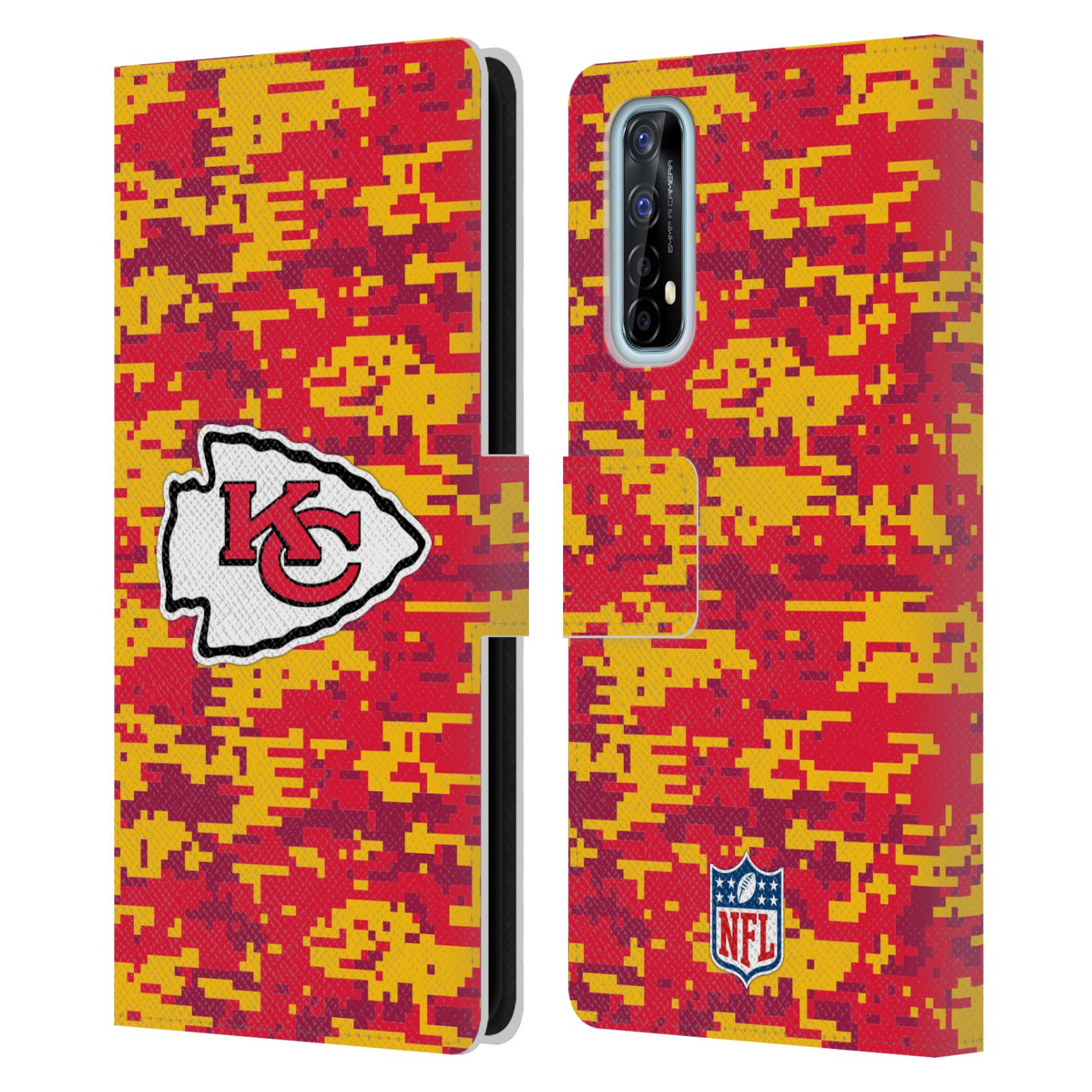 OFFICIAL NFL KANSAS CITY CHIEFS GRAPHICS LEATHER BOOK CASE FOR REALME PHONES - Picture 8 of 10