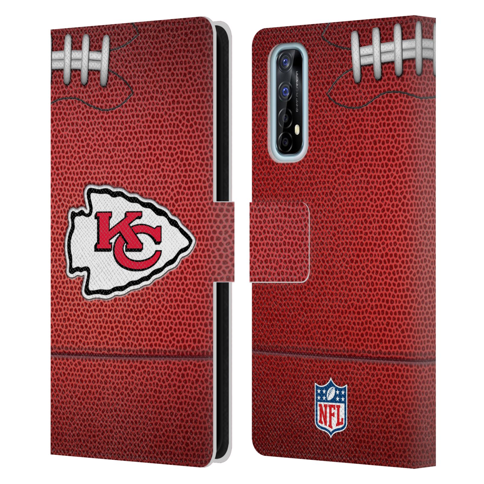 OFFICIAL NFL KANSAS CITY CHIEFS GRAPHICS LEATHER BOOK CASE FOR REALME PHONES - Picture 9 of 10