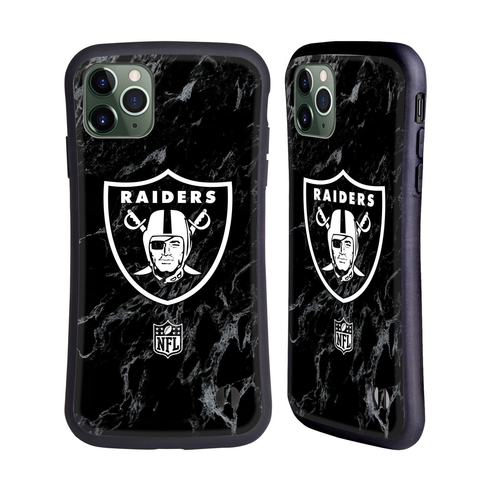 OFFICIAL NFL LAS VEGAS RAIDERS GRAPHICS HYBRID CASE FOR APPLE iPHONES PHONES