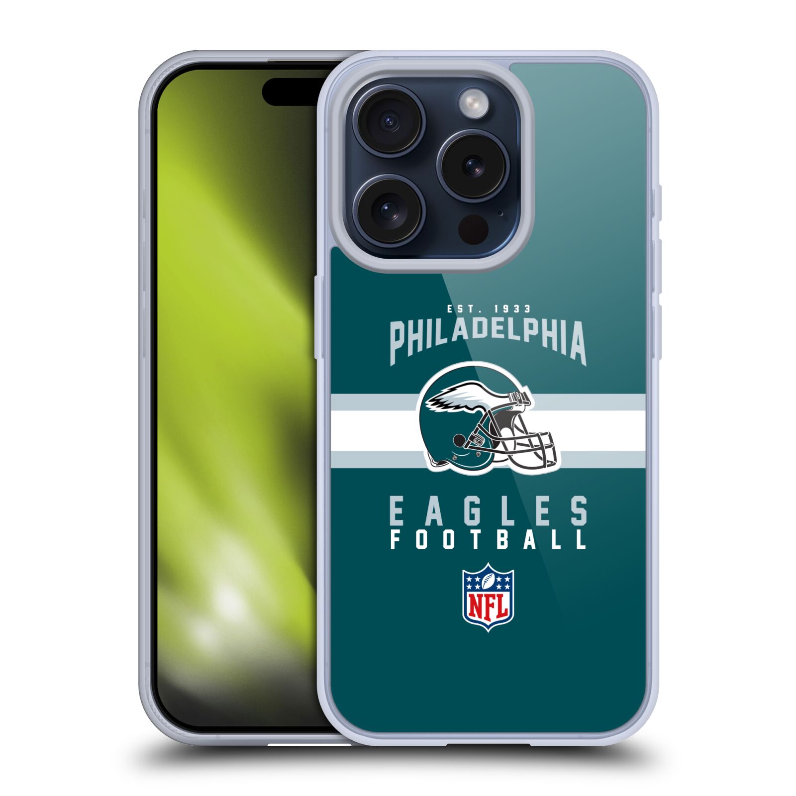 OFFICIAL NFL PHILADELPHIA EAGLES GRAPHICS SOFT GEL CASE FOR APPLE iPHONE PHONES