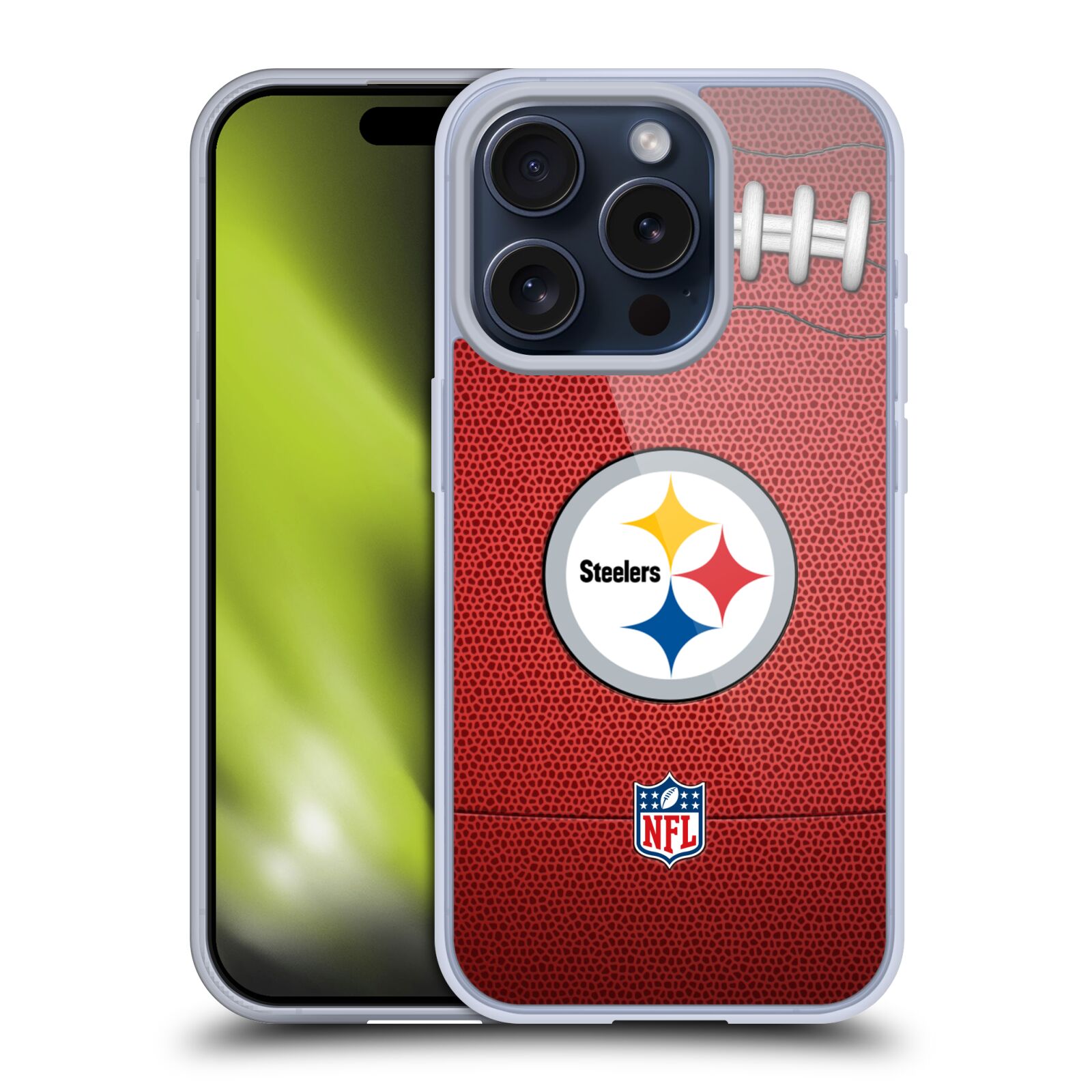 OFFICIAL NFL PITTSBURGH STEELERS GRAPHICS SOFT GEL CASE FOR APPLE iPHONE PHONES