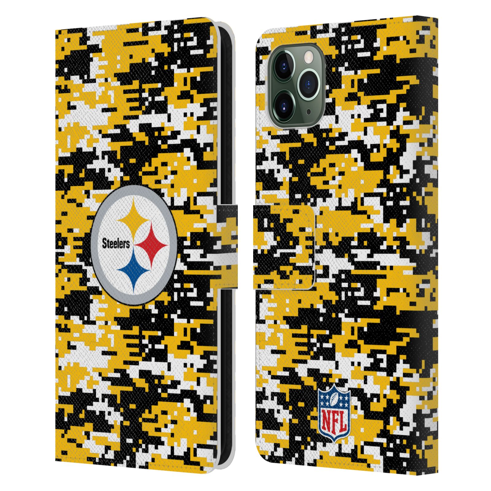 NFL PITTSBURGH STEELERS GRAPHICS ÉTUI COQUE EN CUIR POUR APPLE iPHONE TÉLÉPHONES - Photo 7 sur 10