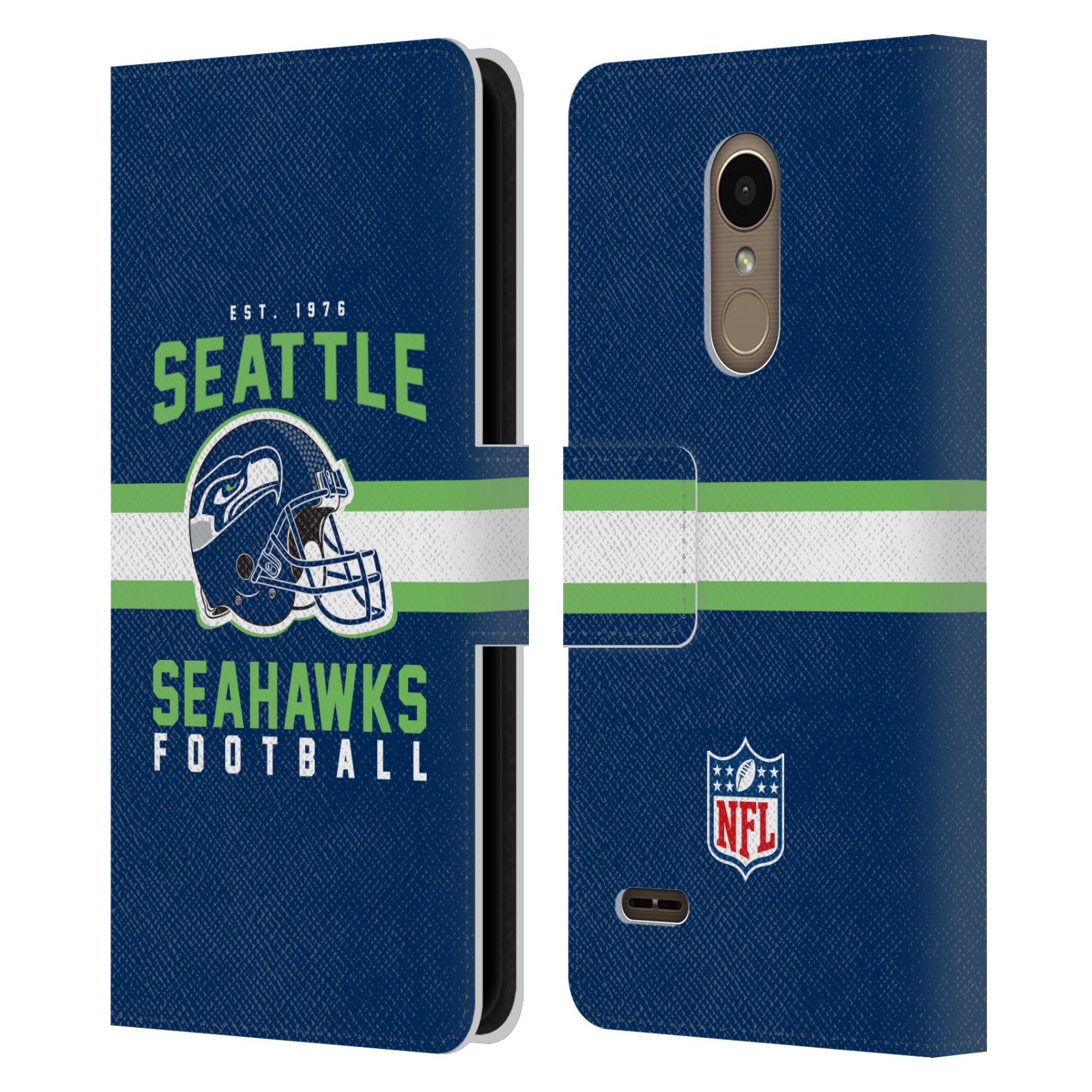 OFFICIAL NFL SEATTLE SEAHAWKS GRAPHICS LEATHER BOOK WALLET CASE FOR LG PHONES 1 - Picture 7 of 7