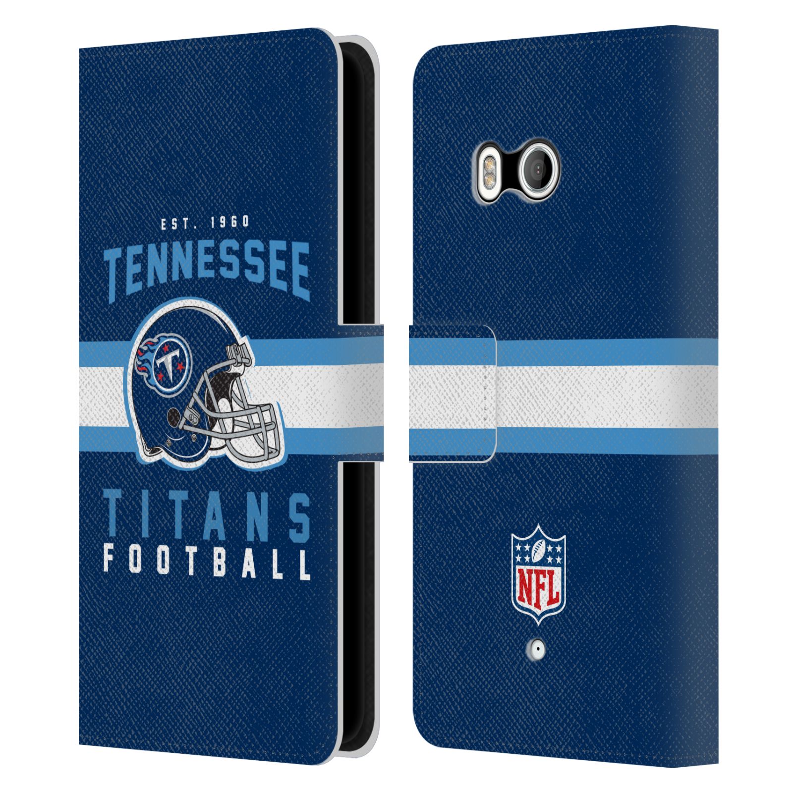 OFFICIAL NFL TENNESSEE TITANS GRAPHICS LEATHER BOOK WALLET CASE FOR HTC PHONES 1 - Picture 7 of 7