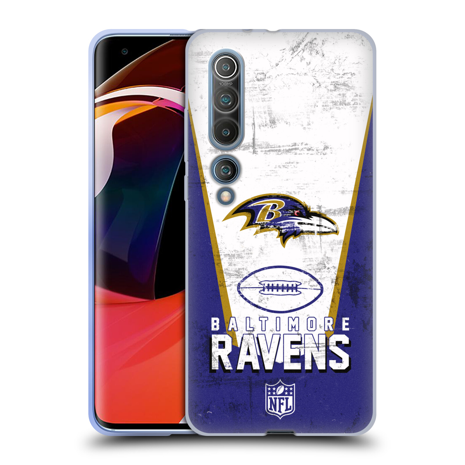 OFFICIAL NFL BALTIMORE RAVENS LOGO ART SOFT GEL CASE FOR XIAOMI PHONES