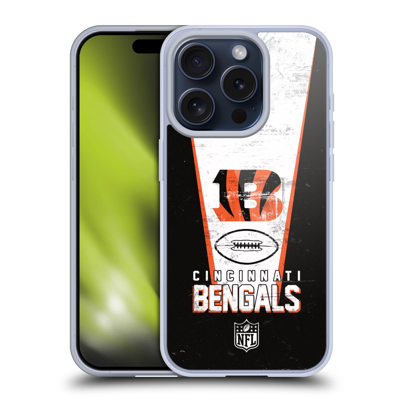 NFL CINCINNATI BENGALEN LOGO ART GEL CASE HOESJE VOOR APPLE iPHONE TELEFOONS - Afbeelding 8 van 10