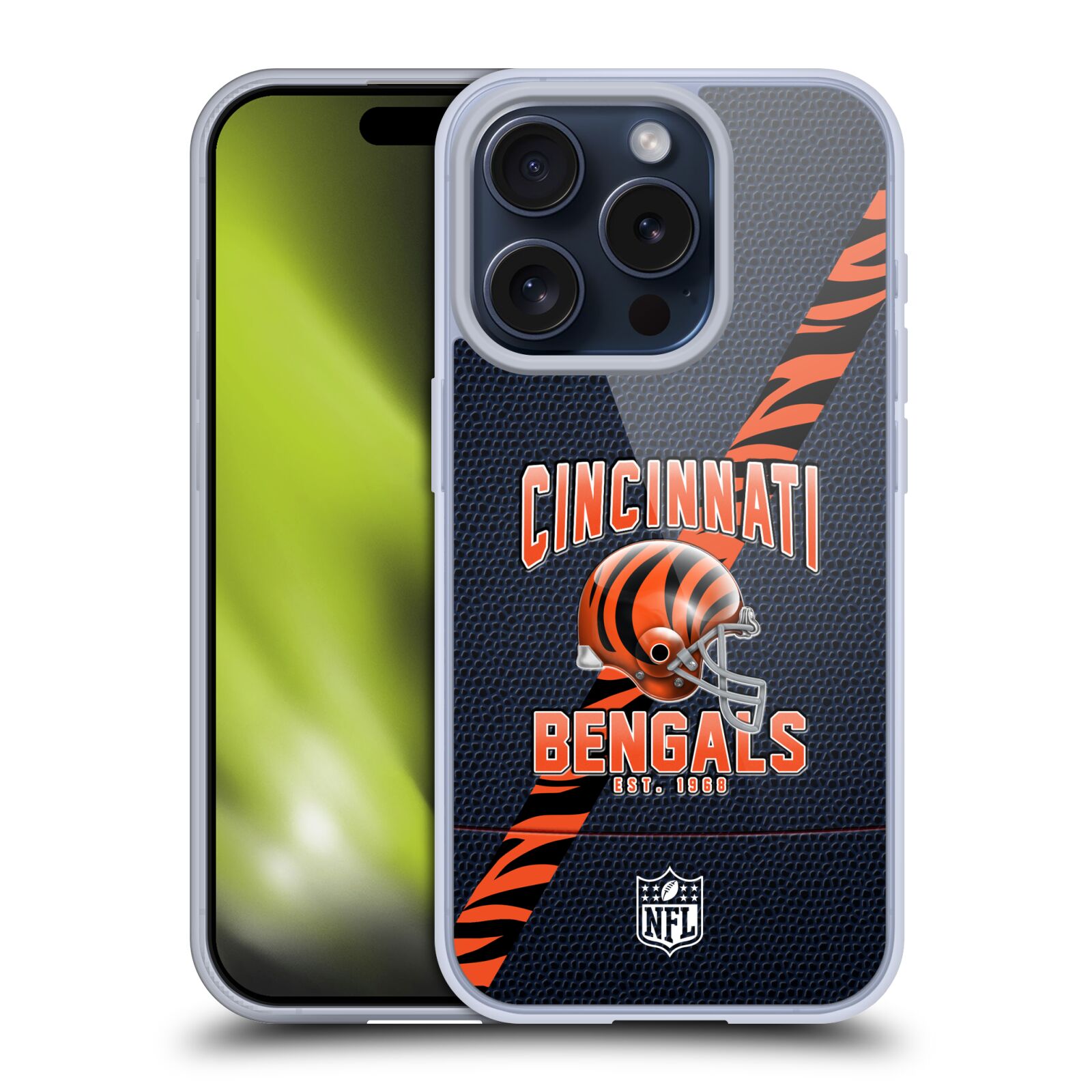 NFL CINCINNATI BENGALEN LOGO ART GEL CASE HOESJE VOOR APPLE iPHONE TELEFOONS - Afbeelding 10 van 10