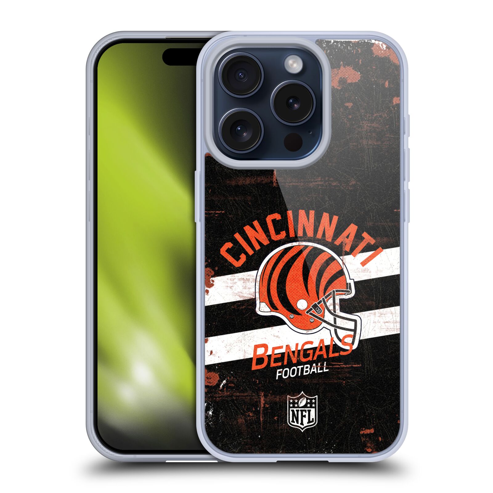 NFL CINCINNATI BENGALEN LOGO ART GEL CASE HOESJE VOOR APPLE iPHONE TELEFOONS - Afbeelding 9 van 10