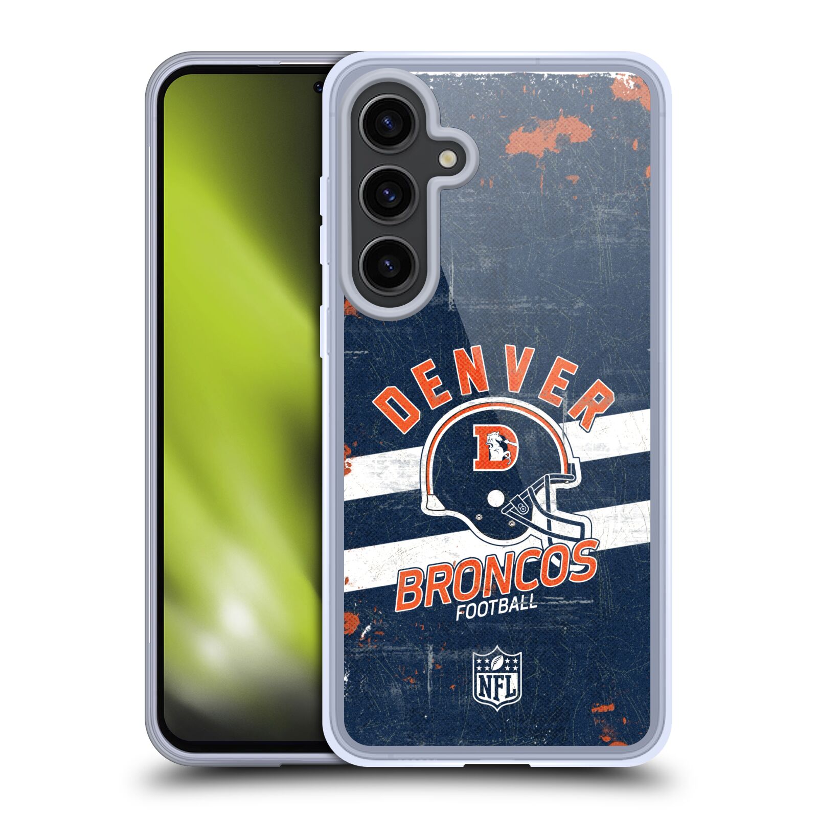 NFL DENVER BRONCOS LOGO ART GEL CASE COMPATIBLE WITH SAMSUNG PHONES  MAGSAFE