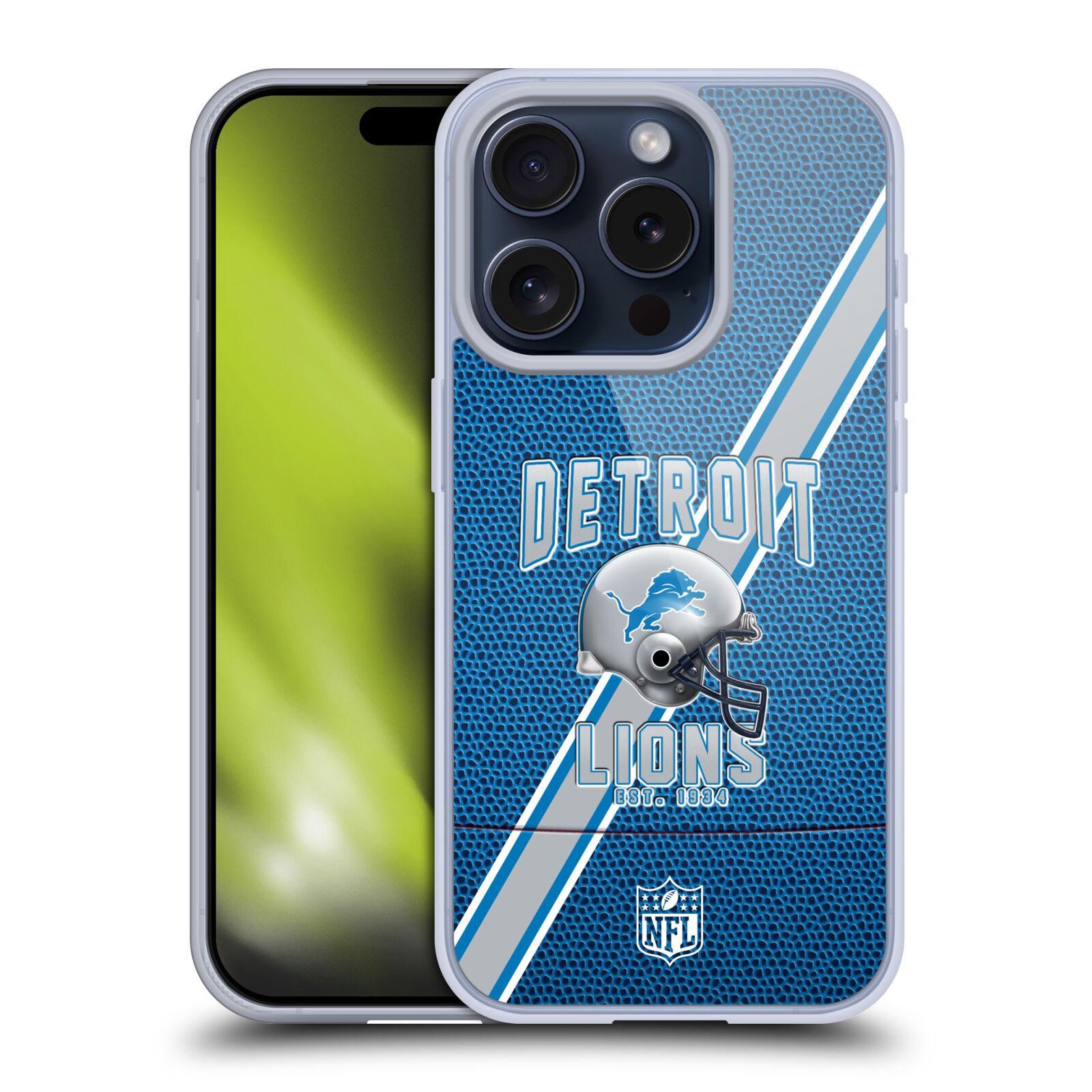 NFL DETROIT LIONS LOGO ART ÉTUI COQUE EN GEL MOLLE POUR APPLE iPHONE TÉLÉPHONES - Photo 8 sur 10