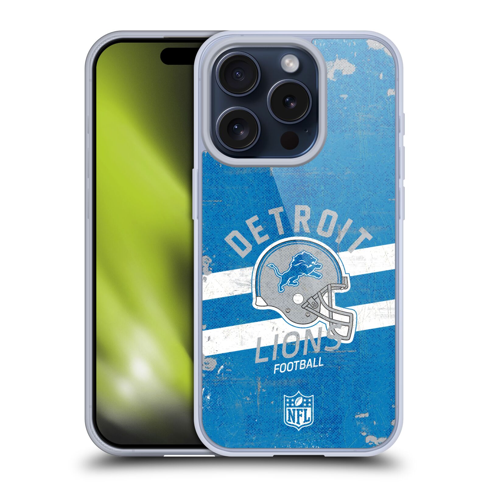 NFL DETROIT LIONS LOGO ART ÉTUI COQUE EN GEL MOLLE POUR APPLE iPHONE TÉLÉPHONES - Photo 10 sur 10