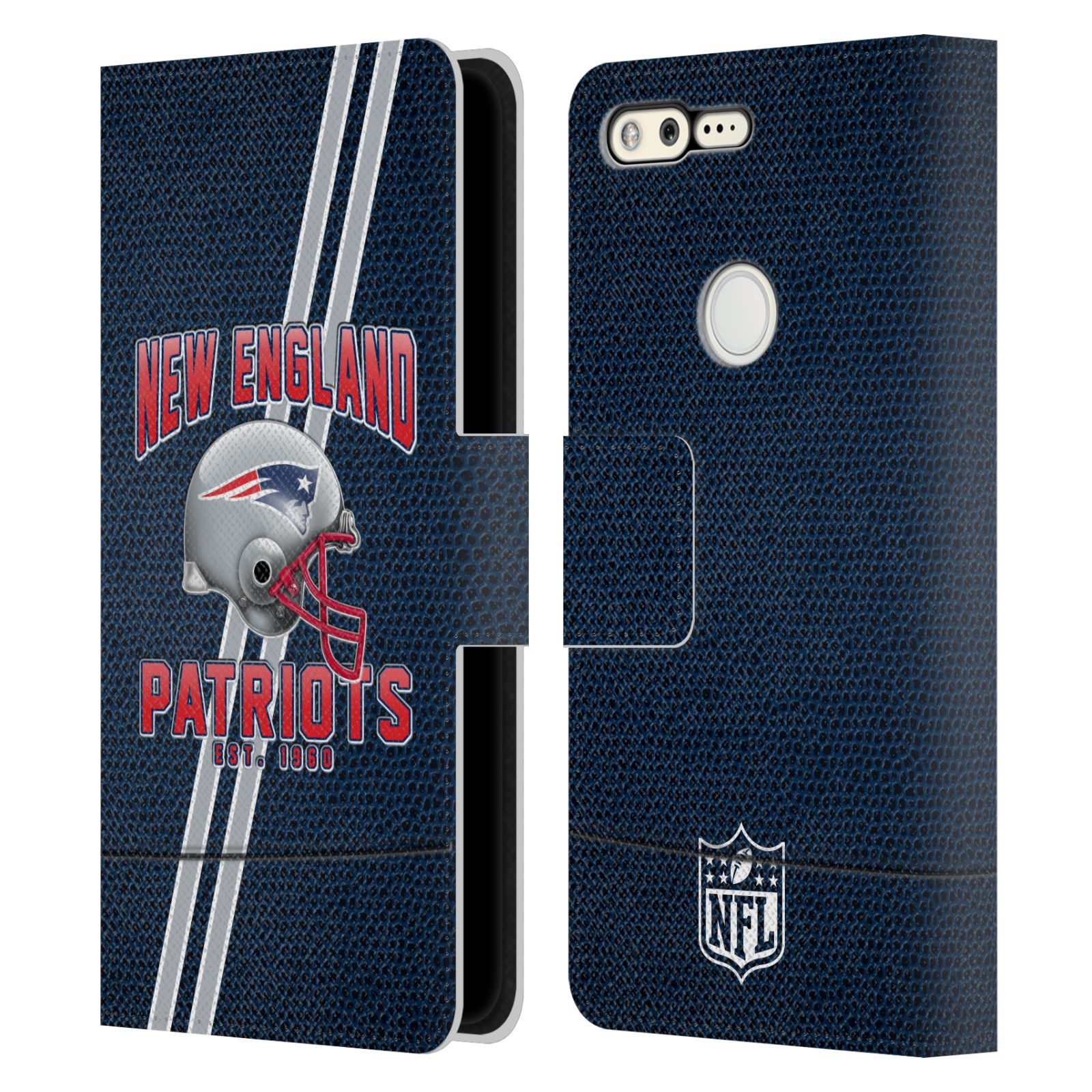 OFFICIAL NFL NEW ENGLAND PATRIOTS LOGO ART LEATHER BOOK CASE FOR GOOGLE PHONES - 第 8/9 張圖片