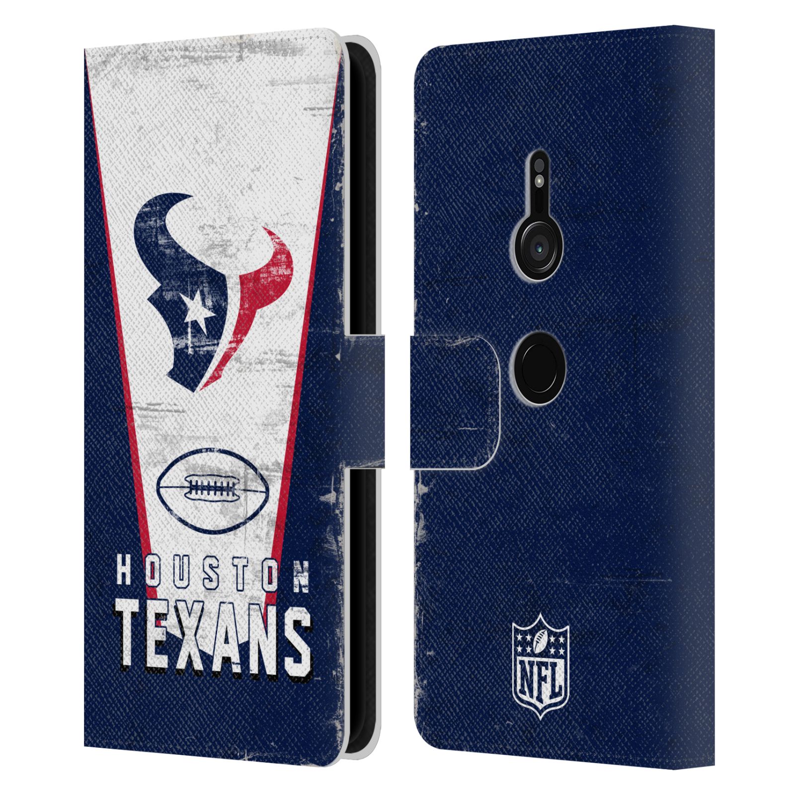 FUNDA BILLETERA LIBRO CUERO ARTE LOGOTIPO HOUSTON TEXANS OFICIAL NFL PARA TELÉFONOS SONY 1 - Imagen 7 de 9