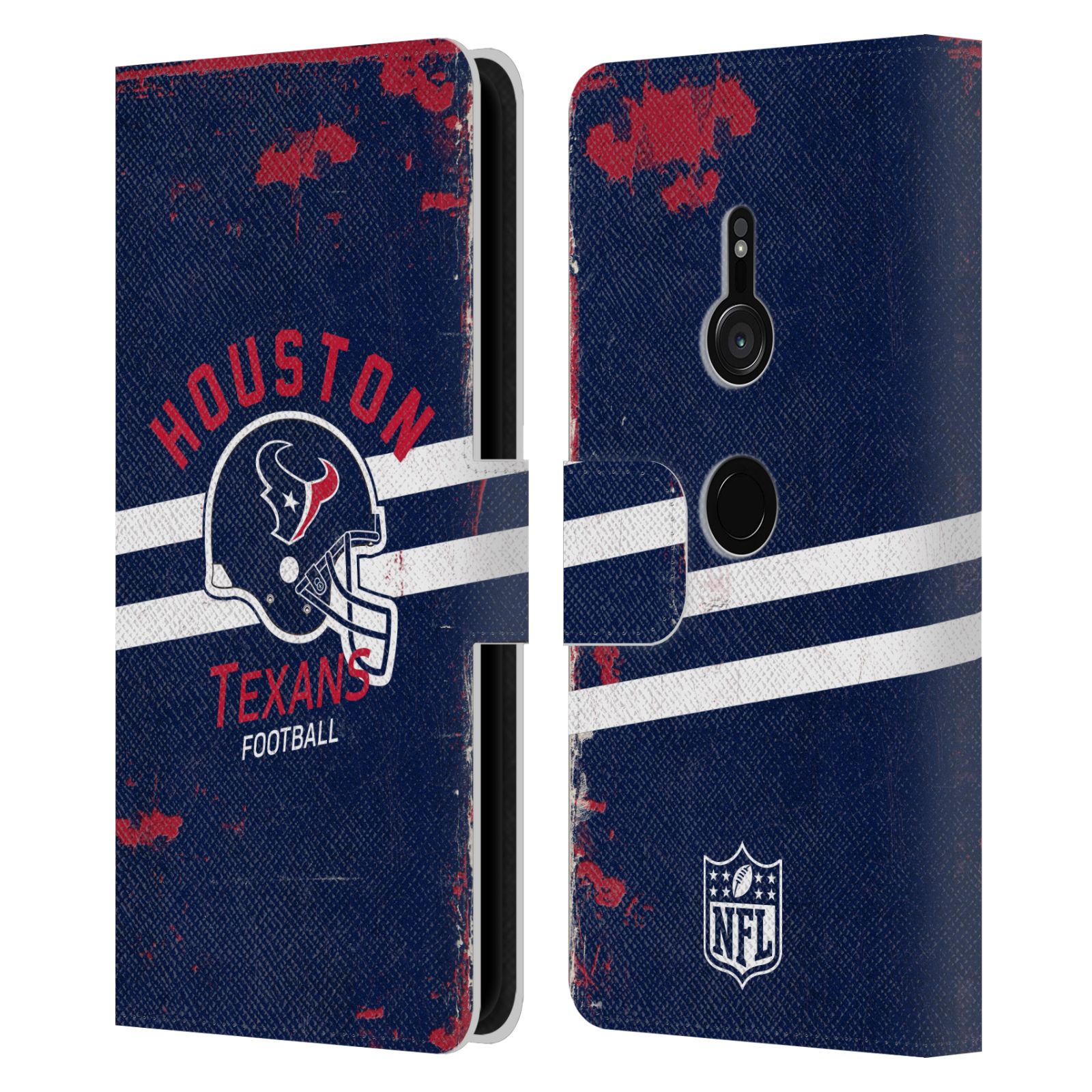 FUNDA BILLETERA LIBRO CUERO ARTE LOGOTIPO HOUSTON TEXANS OFICIAL NFL PARA TELÉFONOS SONY 1 - Imagen 9 de 9