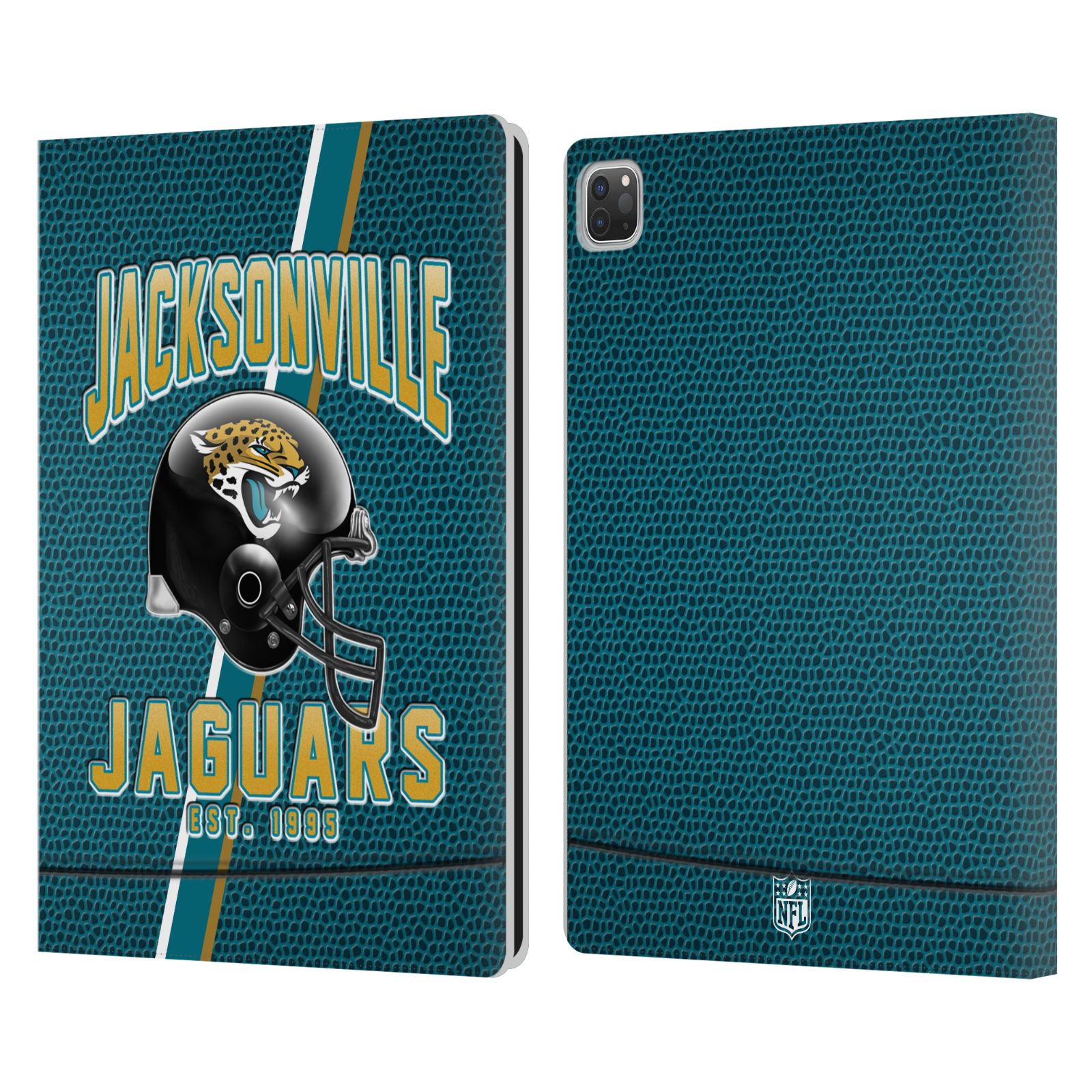 OFFICIAL NFL JACKSONVILLE JAGUARS LOGO ART LEATHER BOOK CASE FOR APPLE iPAD - Picture 8 of 9