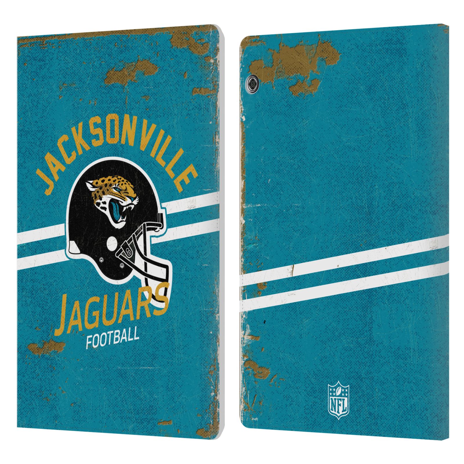 NFL JACKSONVILLE JAGUARS LOGO ART LEATHER BOOK CASE FOR HUAWEI XIAOMI TABLET - Picture 7 of 7