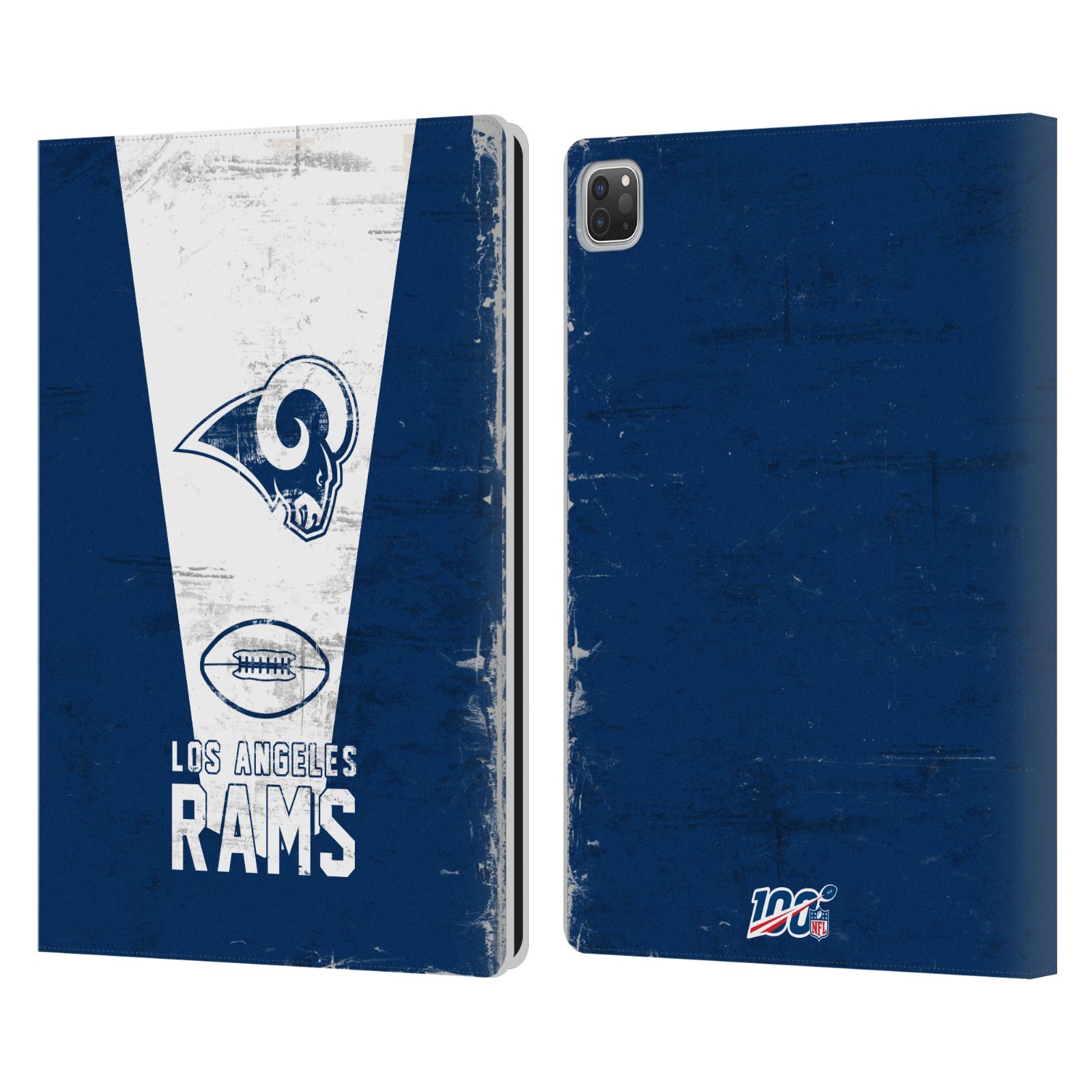 OFFICIAL NFL LOS ANGELES RAMS LOGO ART LEATHER BOOK WALLET CASE FOR APPLE iPAD - Picture 7 of 9
