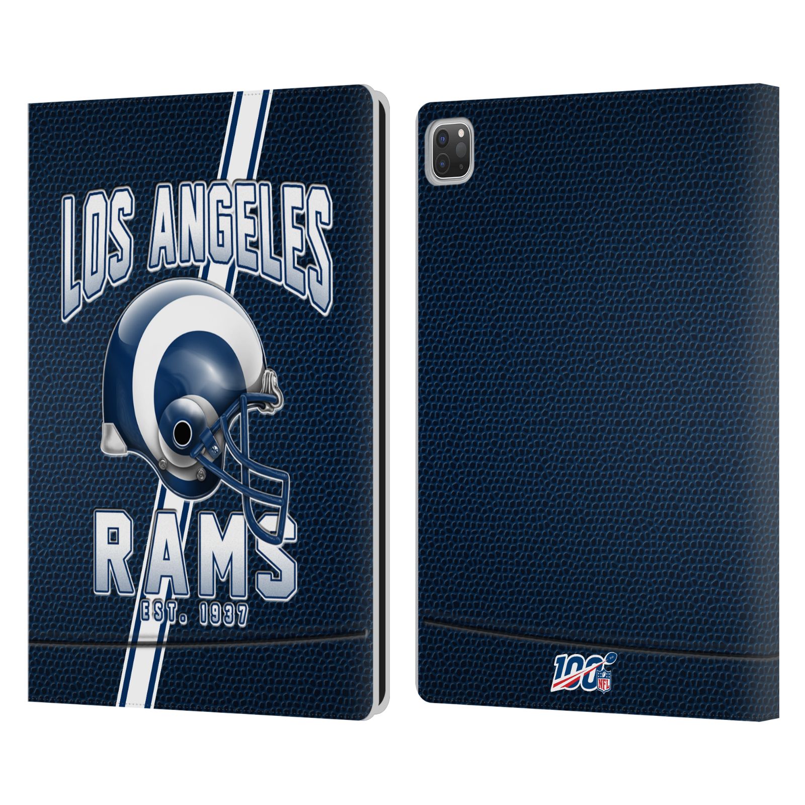OFFICIAL NFL LOS ANGELES RAMS LOGO ART LEATHER BOOK WALLET CASE FOR APPLE iPAD - Picture 8 of 9