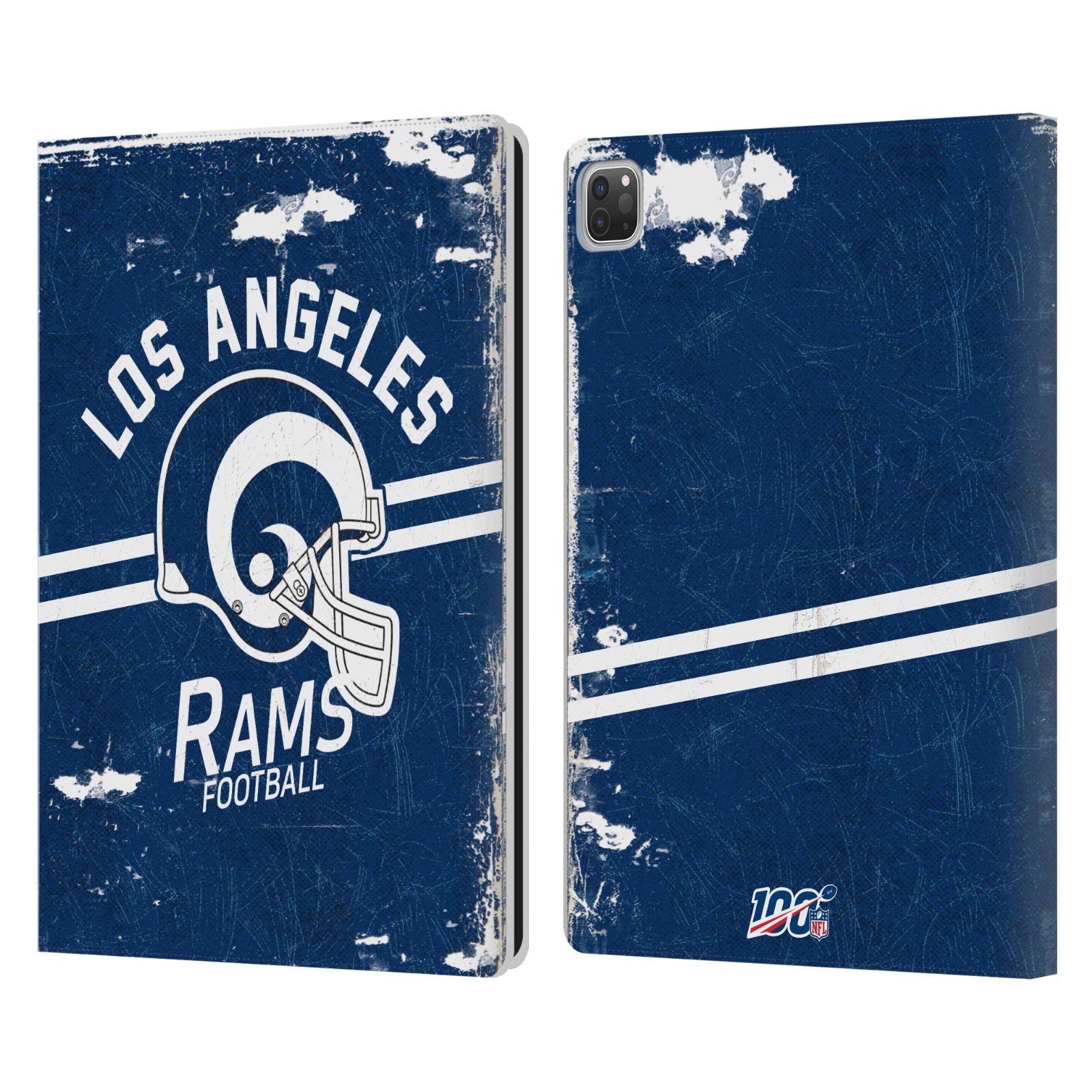 OFFICIAL NFL LOS ANGELES RAMS LOGO ART LEATHER BOOK WALLET CASE FOR APPLE iPAD - Picture 9 of 9