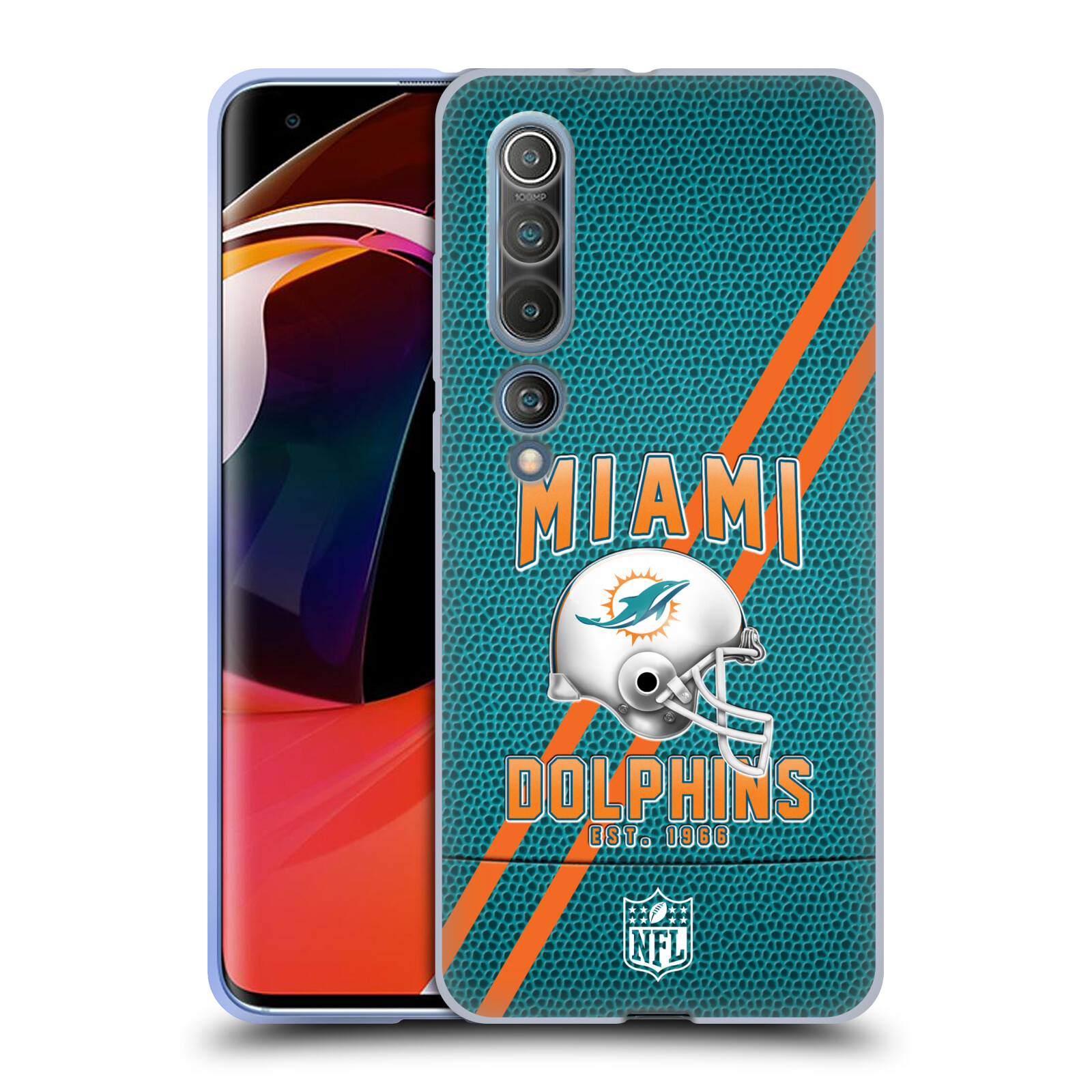 FUNDA OFICIAL DE GEL SUAVE CON LOGOTIPO ARTÍSTICO DE DELFINES MIAMI DE LA NFL PARA TELÉFONOS XIAOMI - Imagen 9 de 10