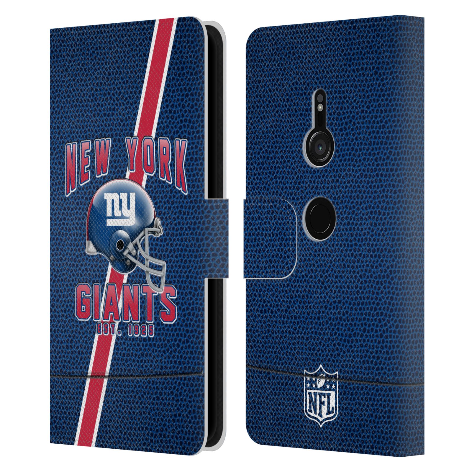 FUNDA BILLETERA OFICIAL DE CUERO CON LOGOTIPO ARTÍSTICO DE LOS GIGANTES DE LA NFL PARA TELÉFONOS SONY 1 - Imagen 8 de 9