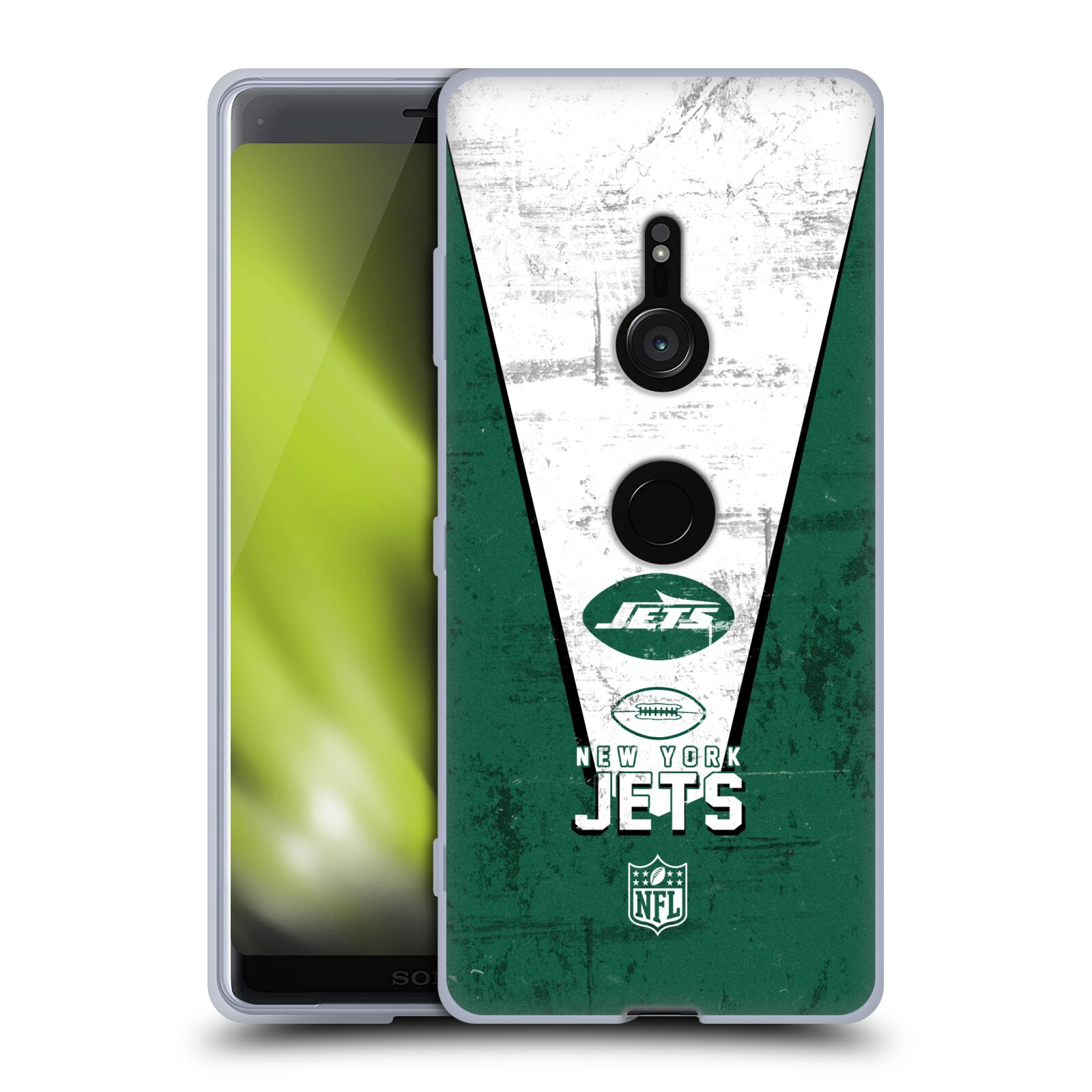 OFFICIAL NFL NEW YORK JETS LOGO ART SOFT GEL CASE FOR SONY PHONES 1