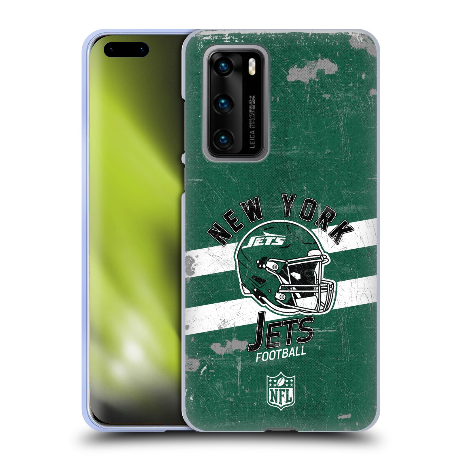 OFFICIAL NFL NEW YORK JETS LOGO ART SOFT GEL CASE FOR HUAWEI PHONES 4 - Picture 8 of 8