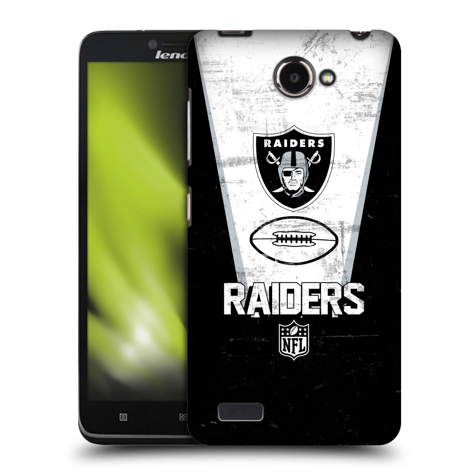 FUNDA TRASERA RÍGIDA OFICIAL DE NFL LAS VEGAS RAIDERS CON LOGOTIPO ARTÍSTICO PARA TELÉFONOS LENOVO - Imagen 8 de 10