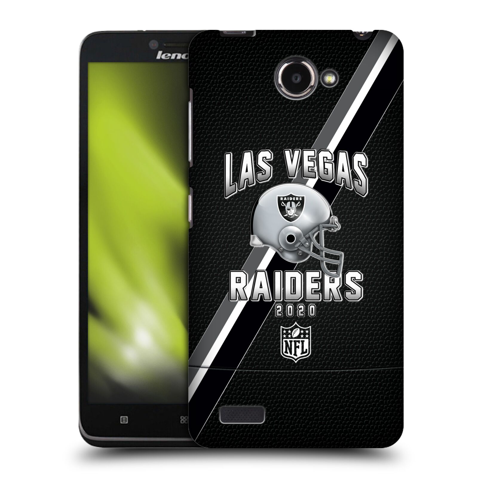 FUNDA TRASERA RÍGIDA OFICIAL DE NFL LAS VEGAS RAIDERS CON LOGOTIPO ARTÍSTICO PARA TELÉFONOS LENOVO - Imagen 9 de 10